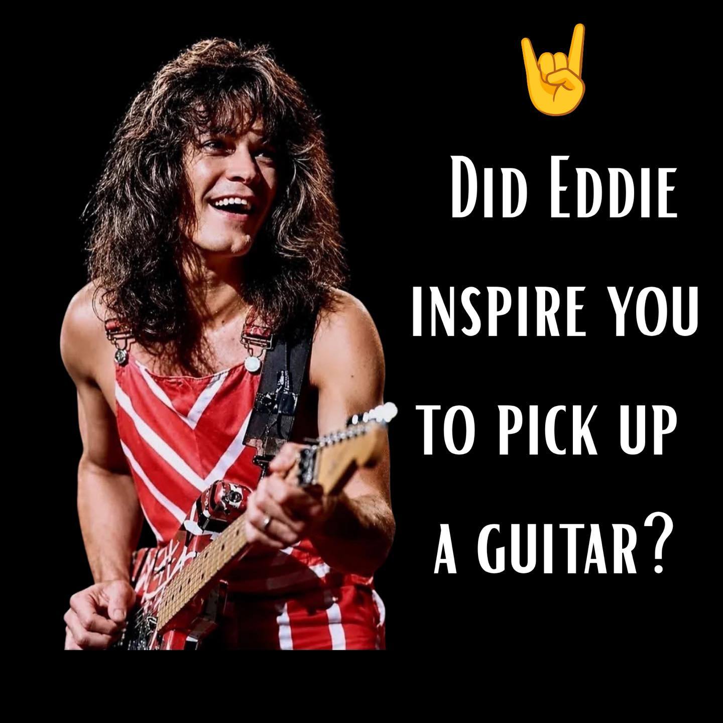 🤘 Did Eddie inspire you to pick up a guitar? 🎸 For countless