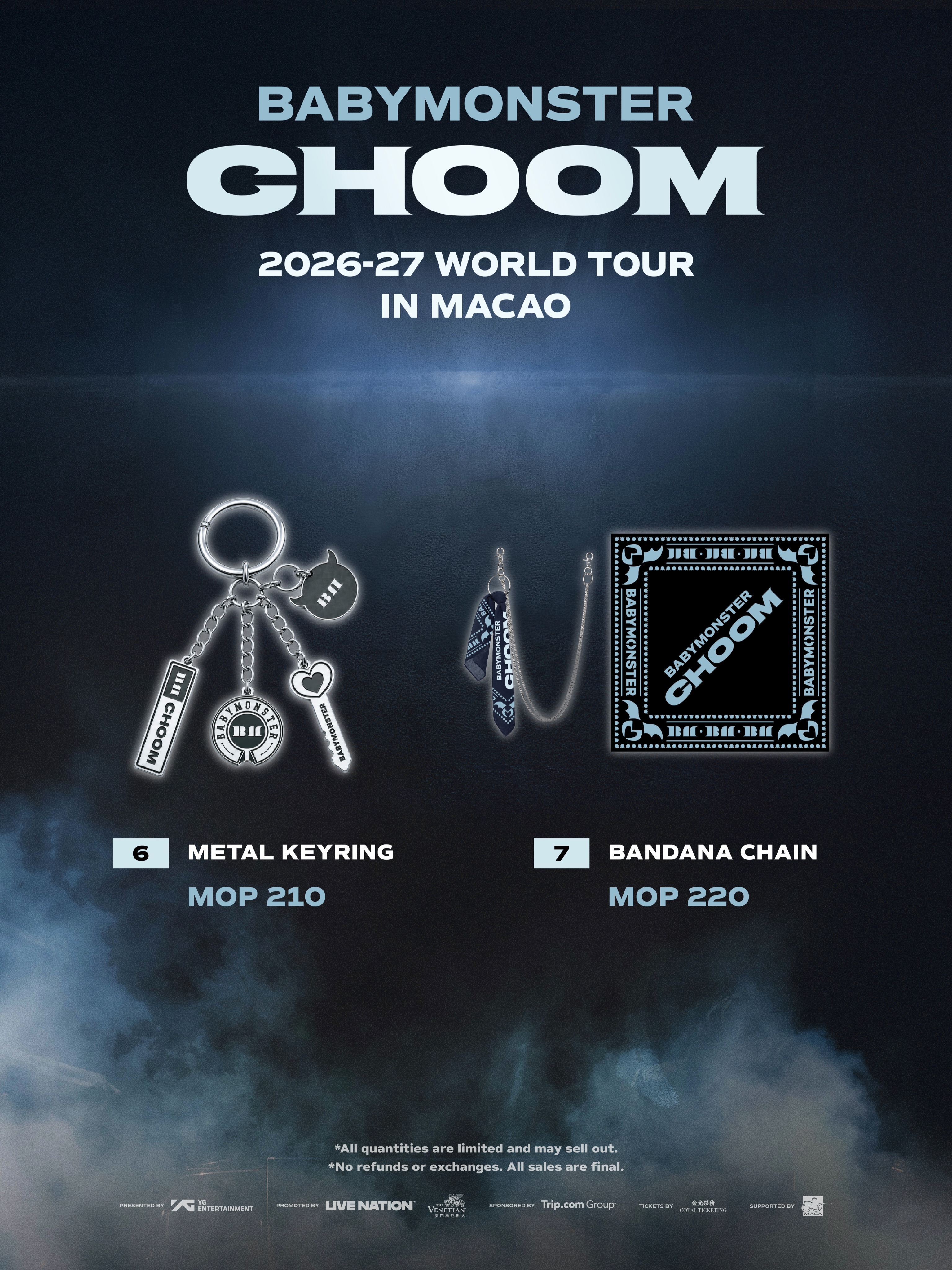 BABYMONSTER 2026–27 WORLD TOUR [춤 (CHOOM)] IN MACAO 🛍️ Tour