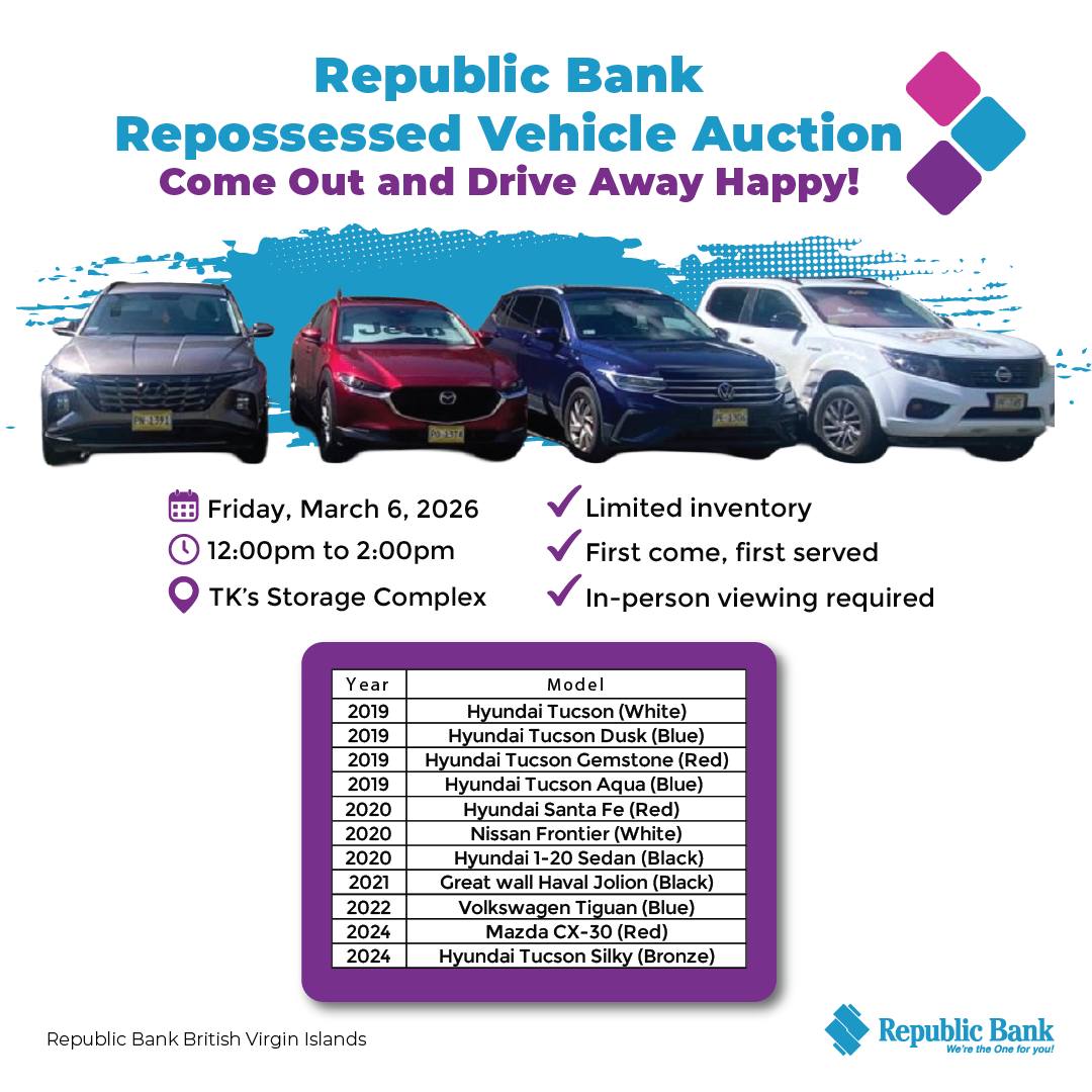 Republic - Republic Bank Repossessed Vehicle Auction, Come Out & BID ...