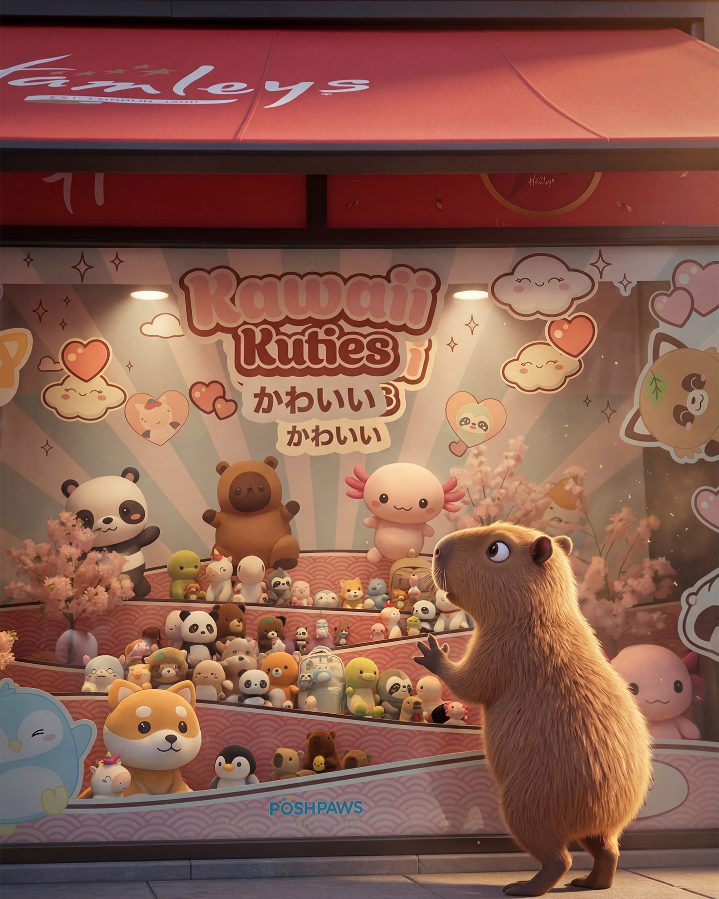 Who is that admiring our amazing Kawaii Kuties window display at 