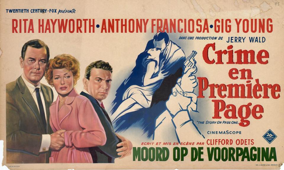 1960 - belgian movie poster for 