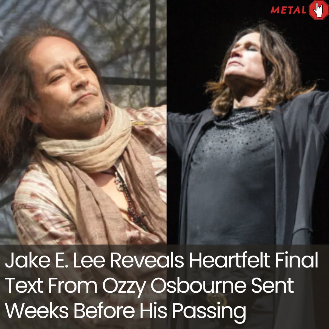 Metal - Jake E. Lee Reveals Heartfelt Final Text From Ozzy Osbourne ...