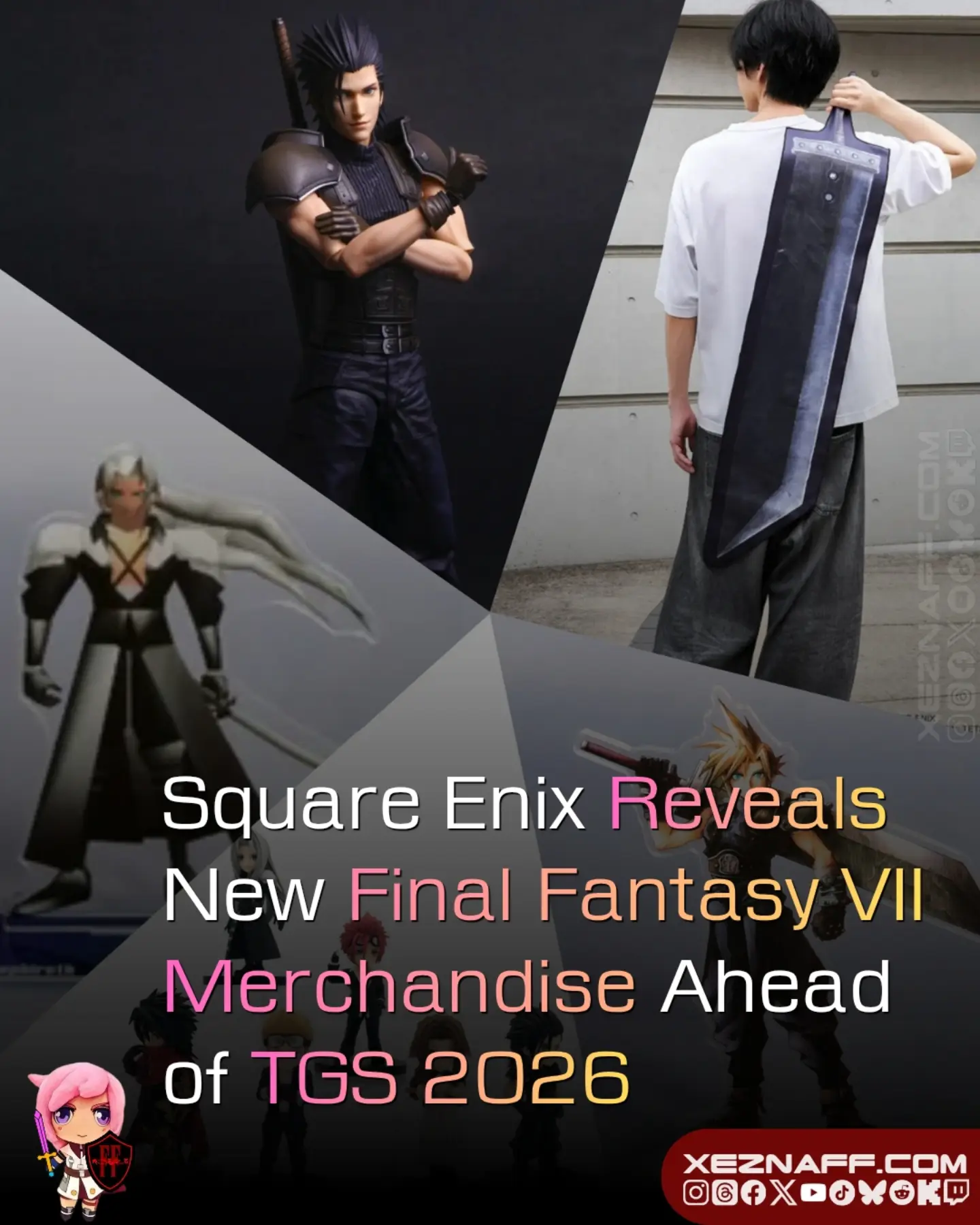 Square Enix reveals new Final Fantasy VII merchandise for TGS 2026