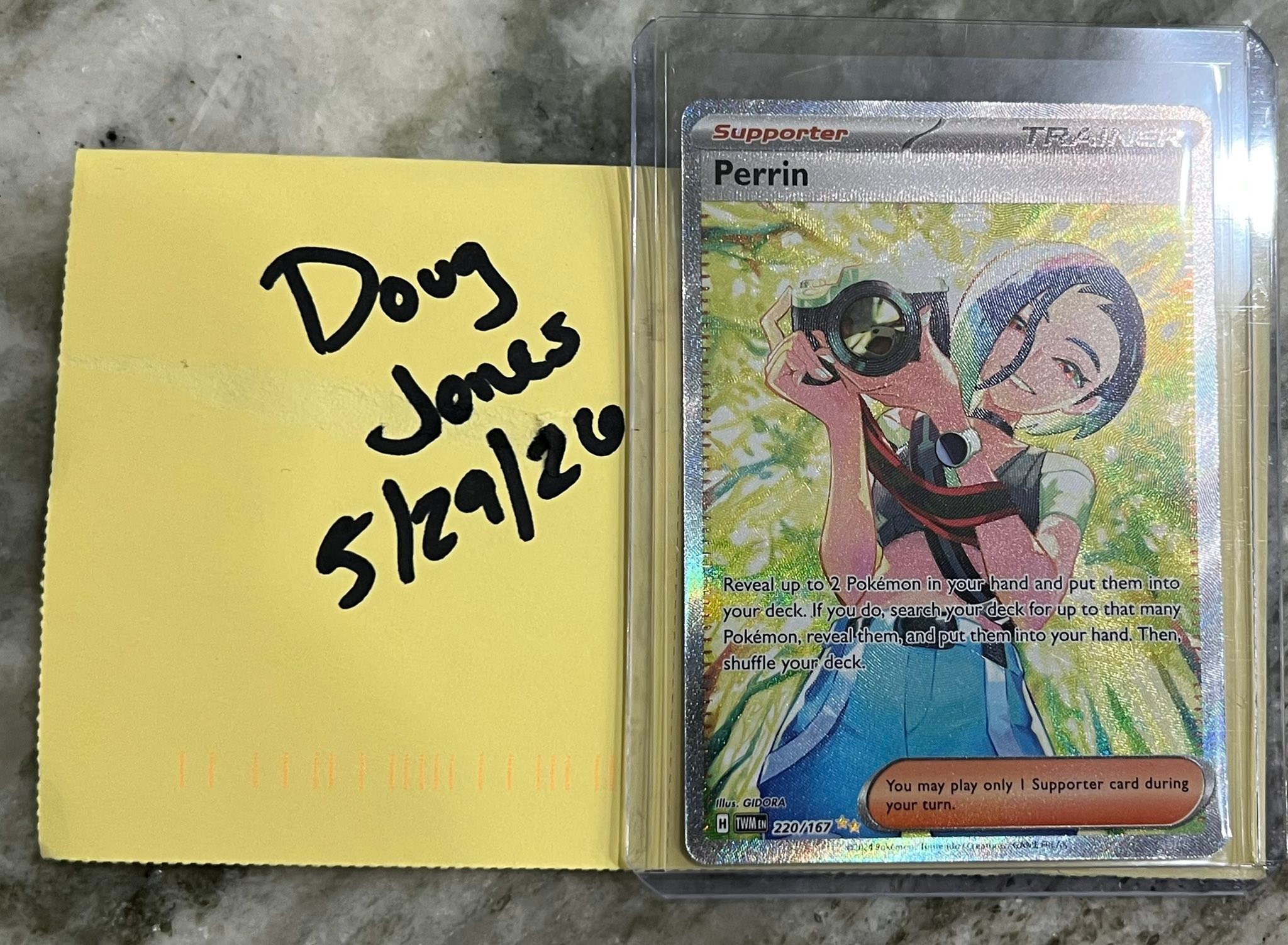 pokemon perrin card 220/167 PSA 10 reveal them Perrin - 209/167 - Full