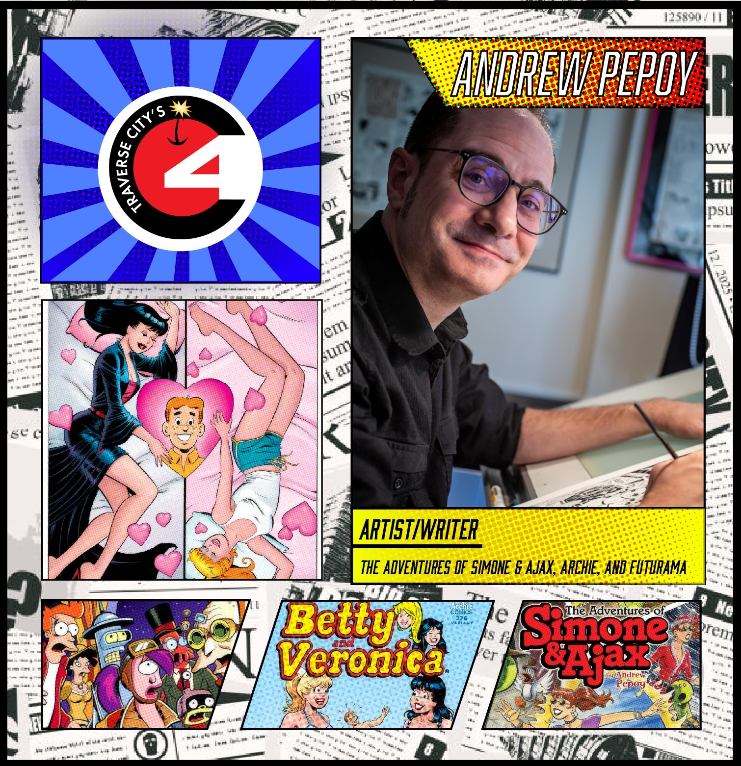 We are excited to announce that Andrew Pepoy will be making his