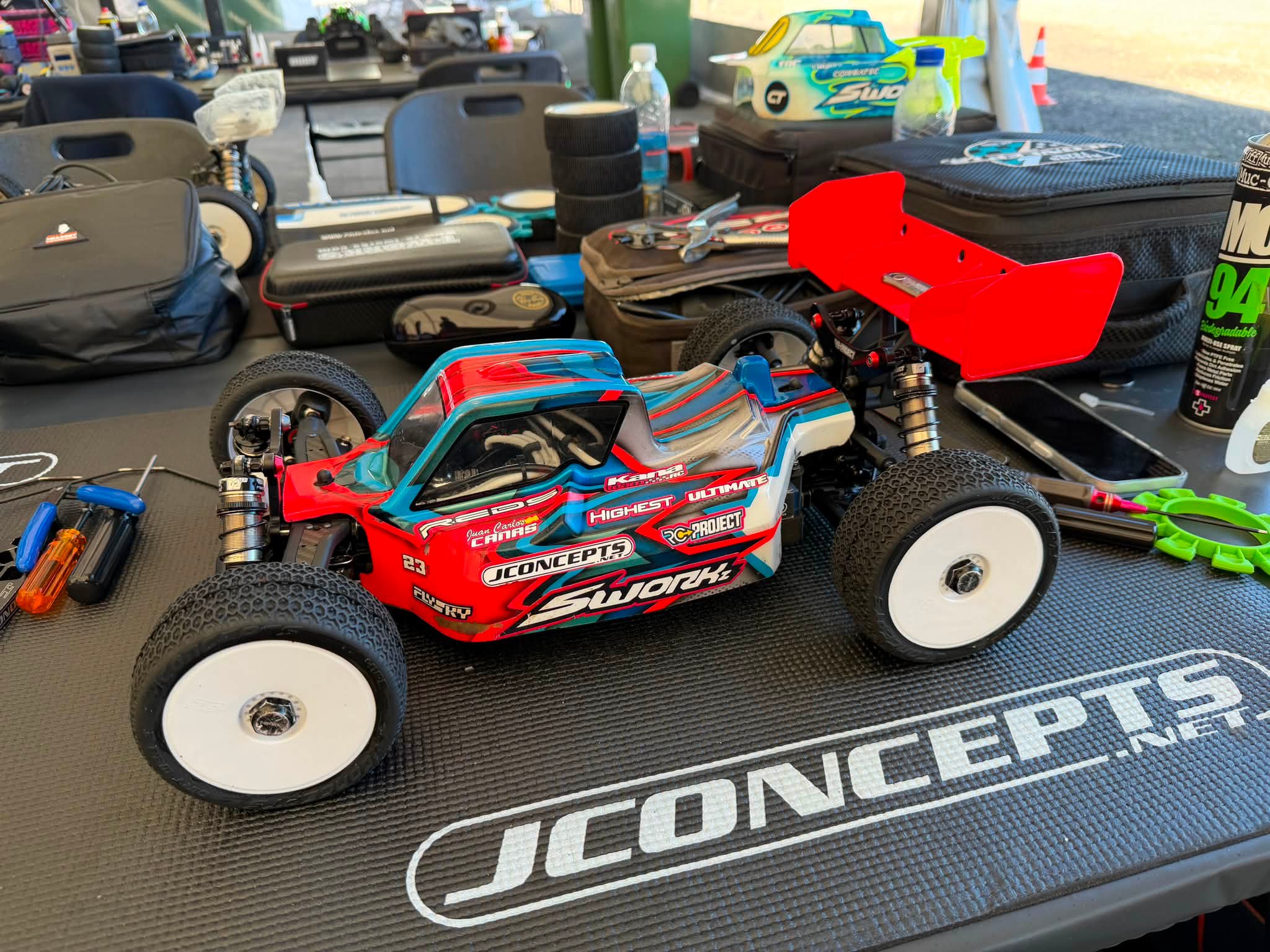 Juan Carlos Canas ready for practice 1 here at RC Rakvere.
