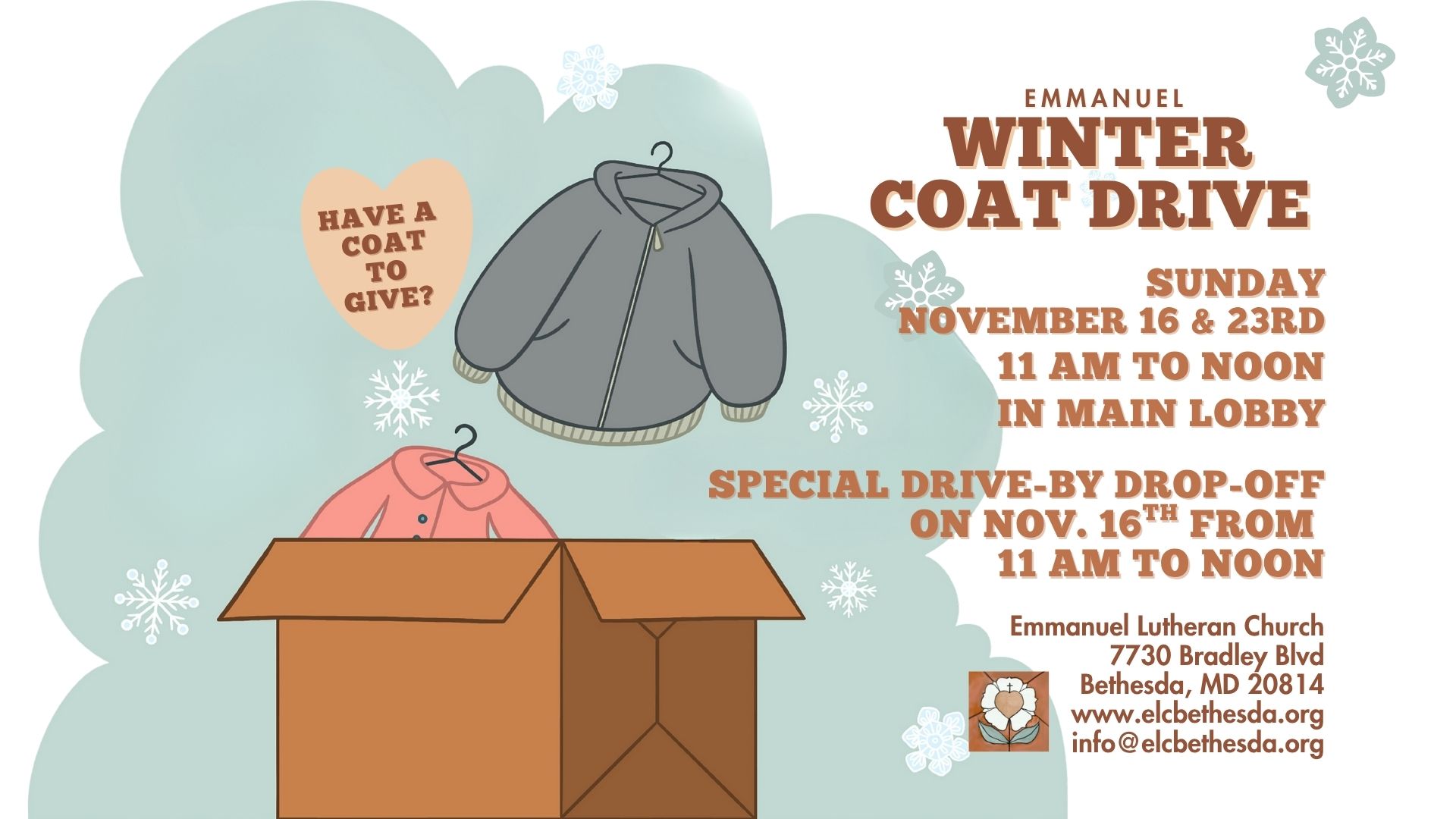 Winter Coat Drive -- Drop-Off Event