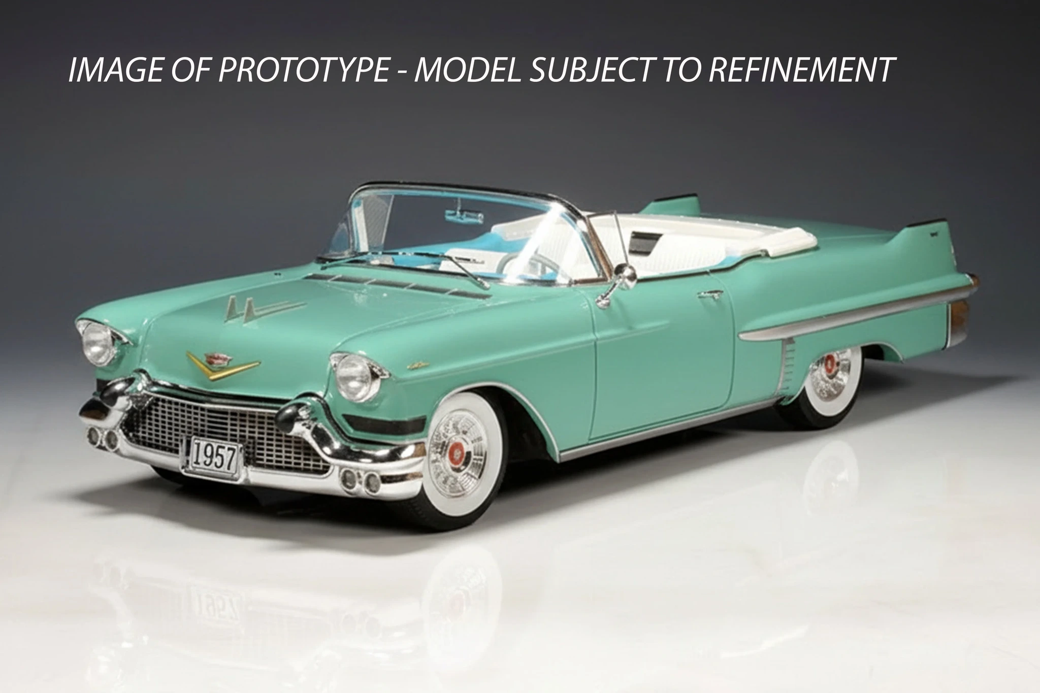 1957 Cadillac Series 62 convertible 1:18 scale model from Stamp Models