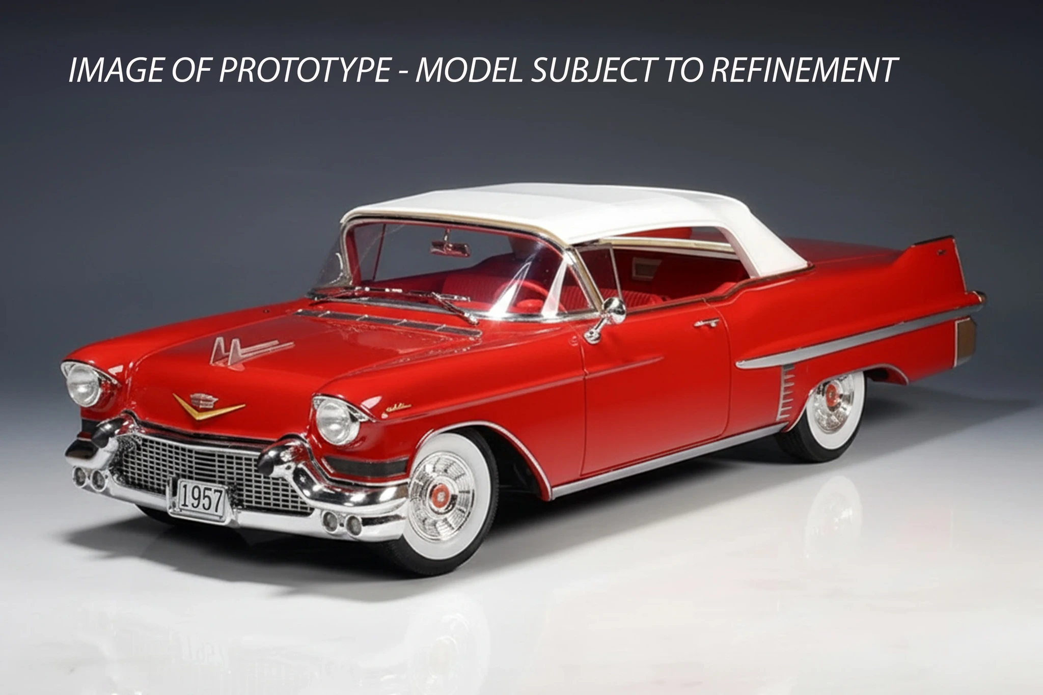 1957 Cadillac Series 62 convertible 1:18 scale model from Stamp Models