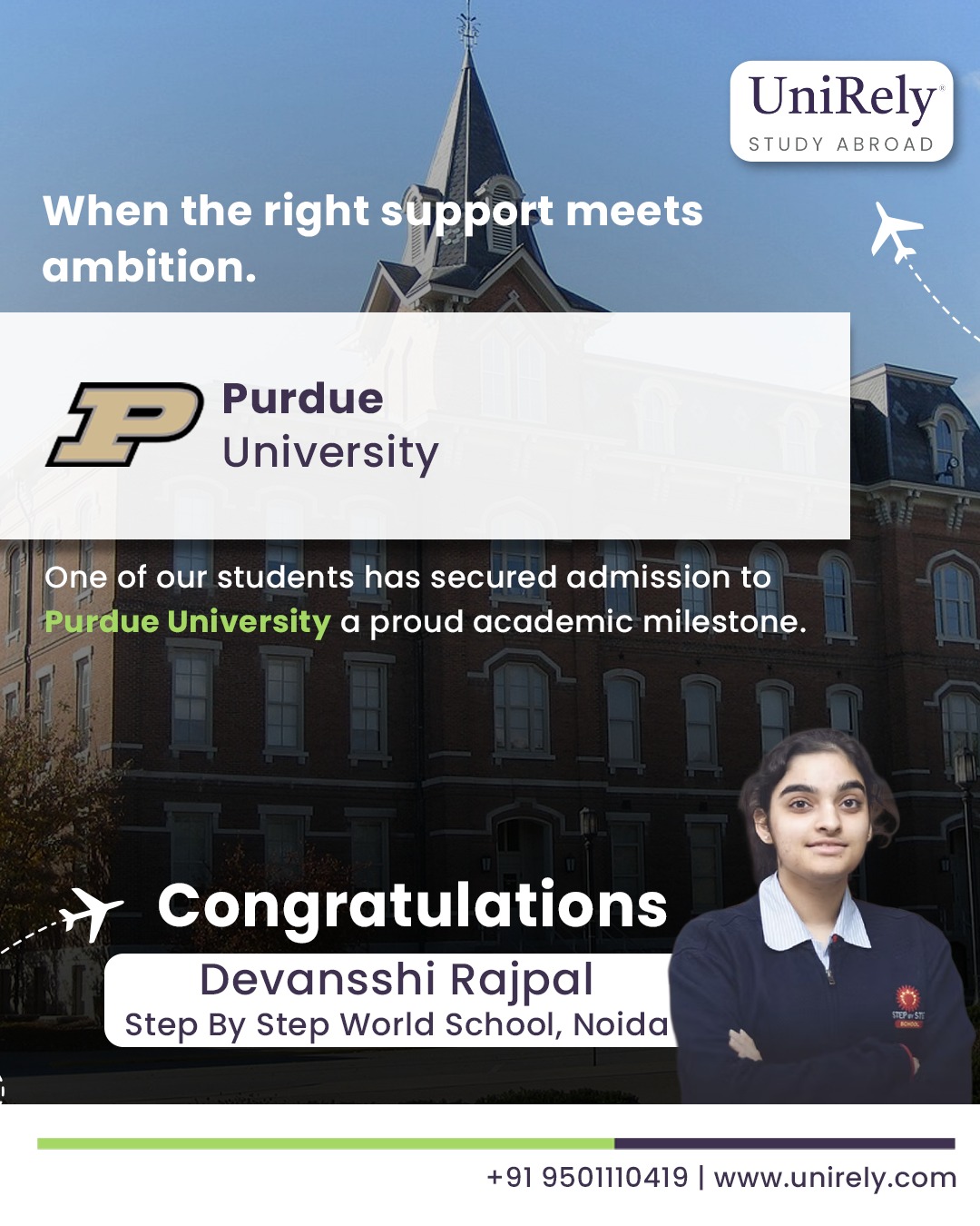 UniRely - 🎉 Congratulations Devansshi Rajpal! 🎓 When the right support ...