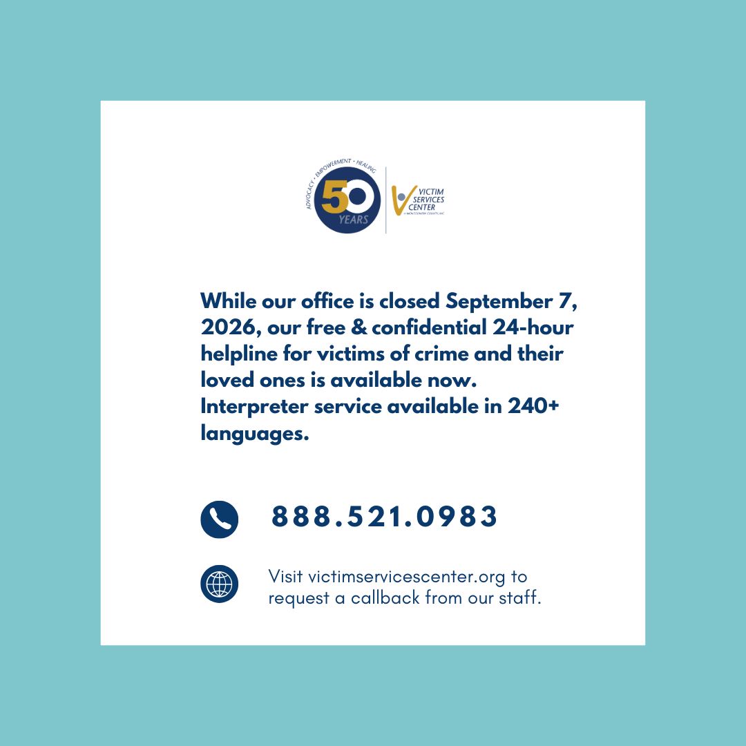 彰窓口 24/7 service for victims.