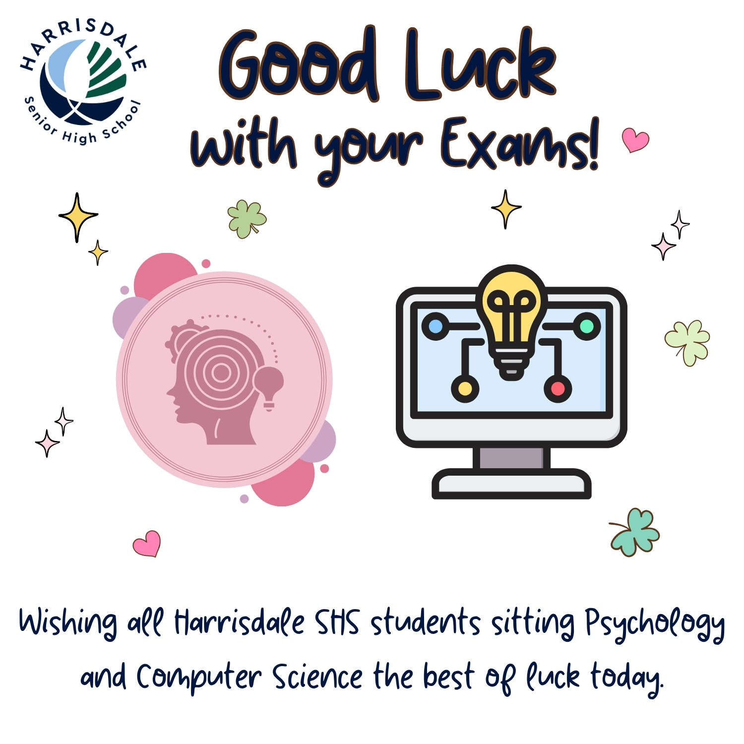 Harrisdale - We wish all our students sitting Psychology and Computer ...