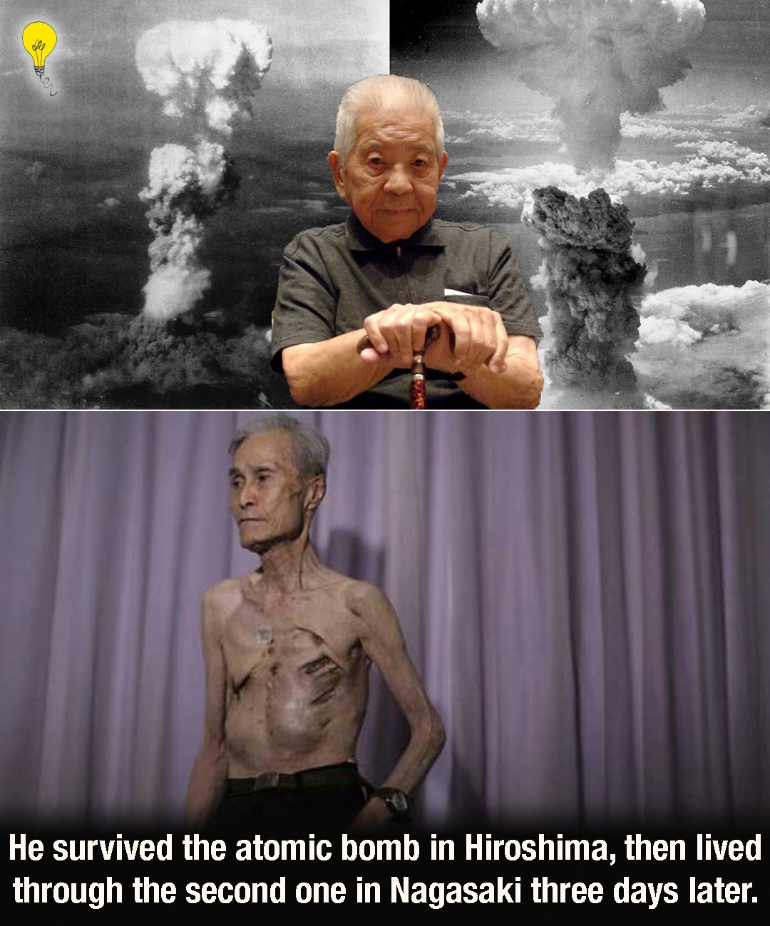 5 Unknown - On August 6, 1945, Tsutomu Yamaguchi was on a business trip ...