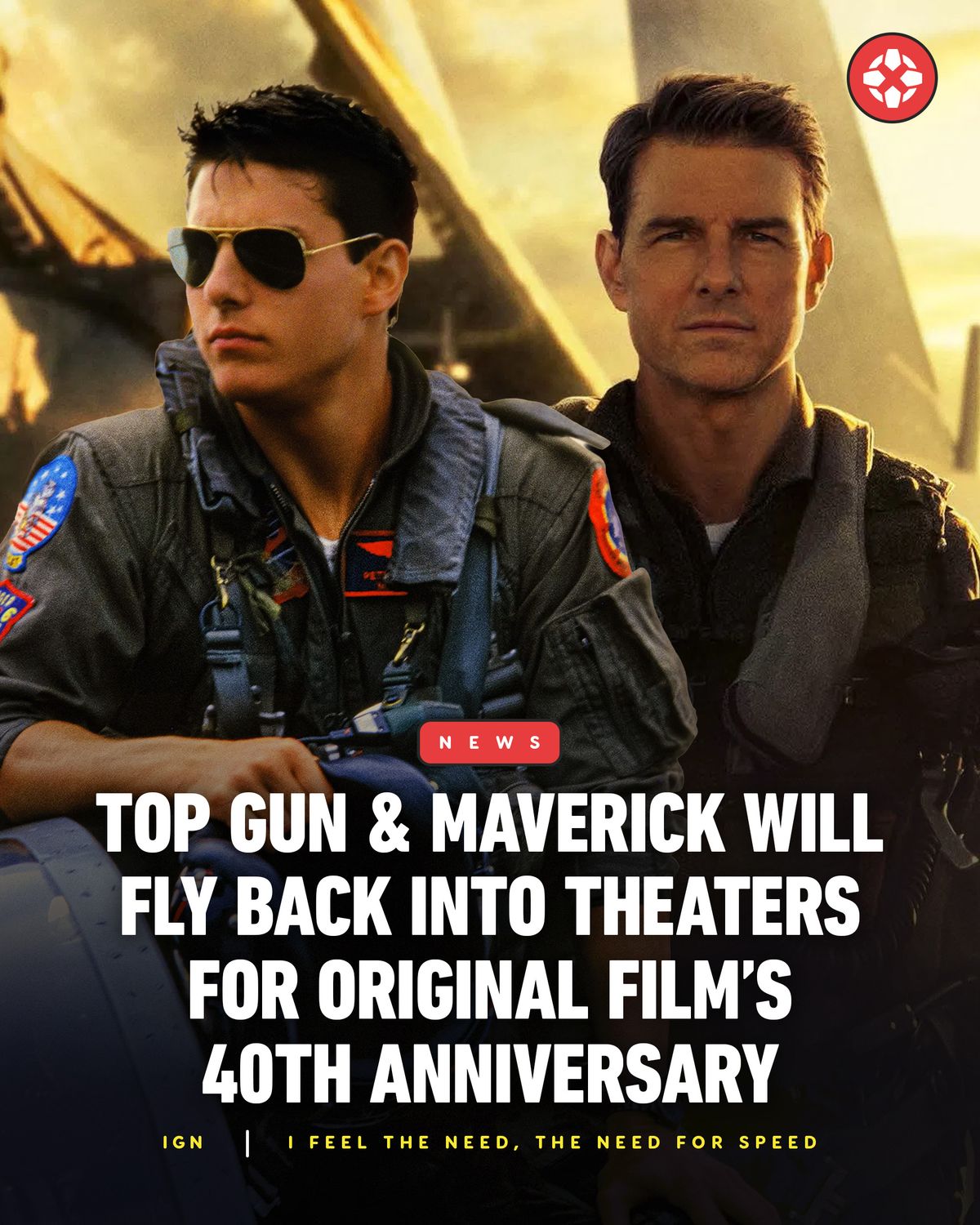 Top Gun and Top Gun: Maverick are landing back in theaters May 13 