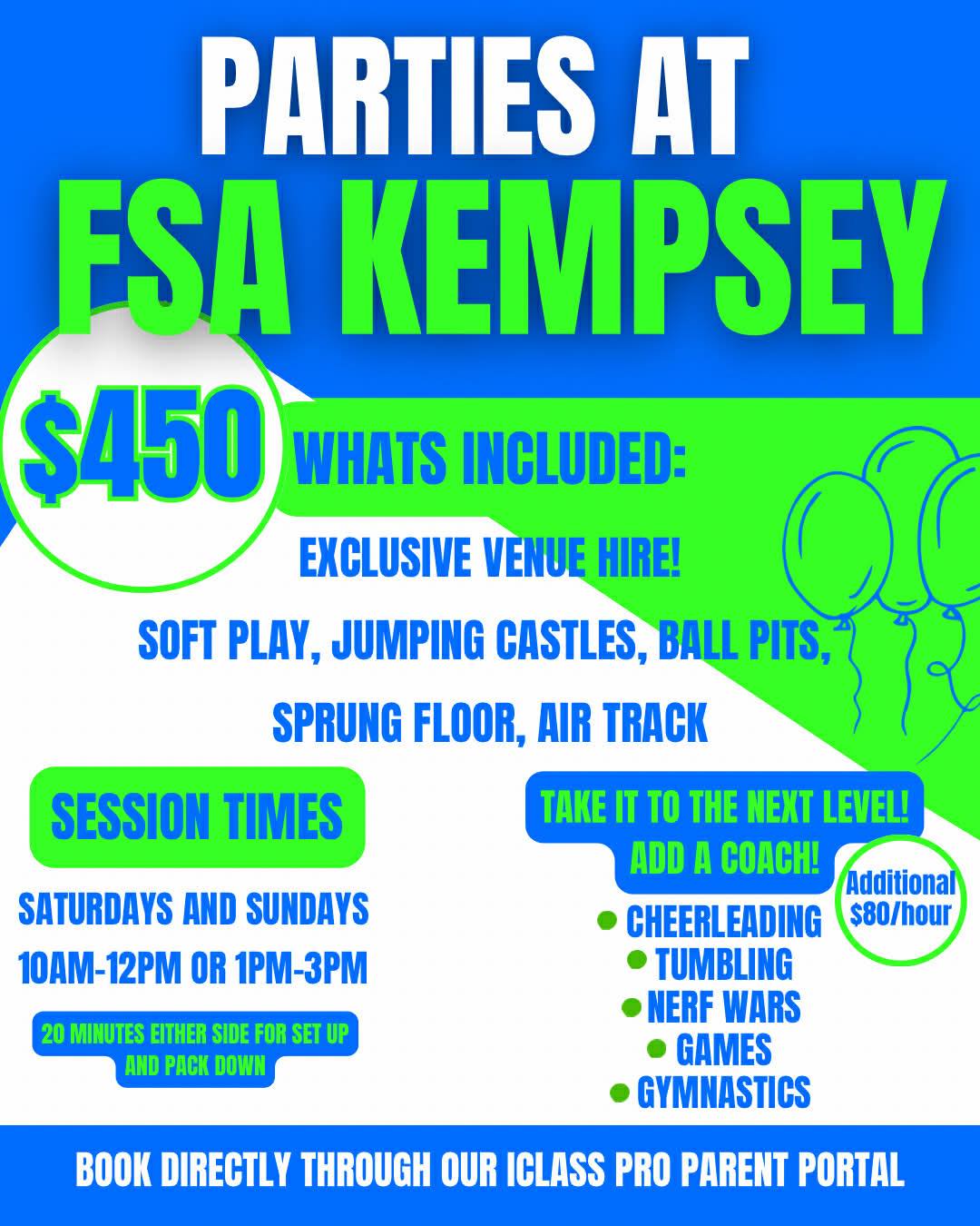 BIRTHDAY PARTIES AT FSA KEMPSEY! 📍... - First State Allstars | Facebook