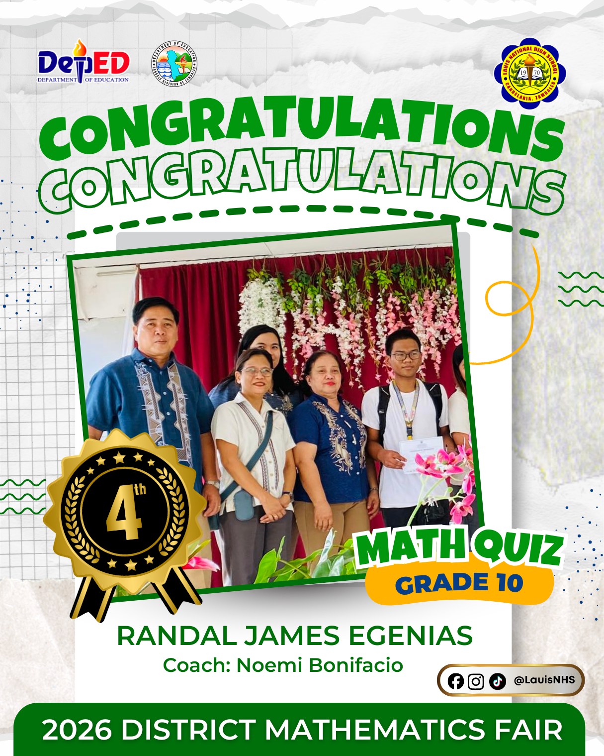 Lauis - 🎉📚 CONGRATULATIONS, LAUIS NATIONAL HIGH SCHOOL! 📚🎉 The Lauis ...