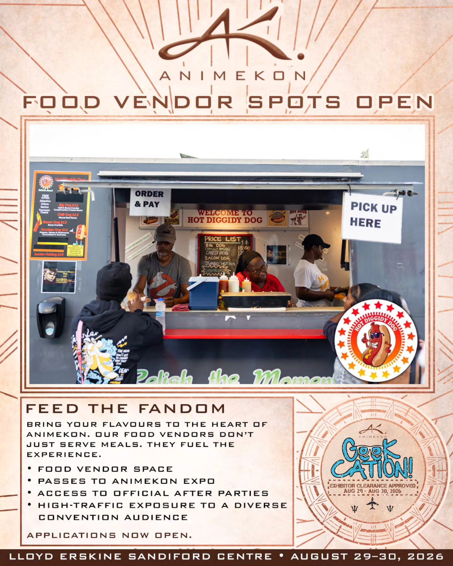 ?? The flavours are coming to AnimeKon Our food vendors are 