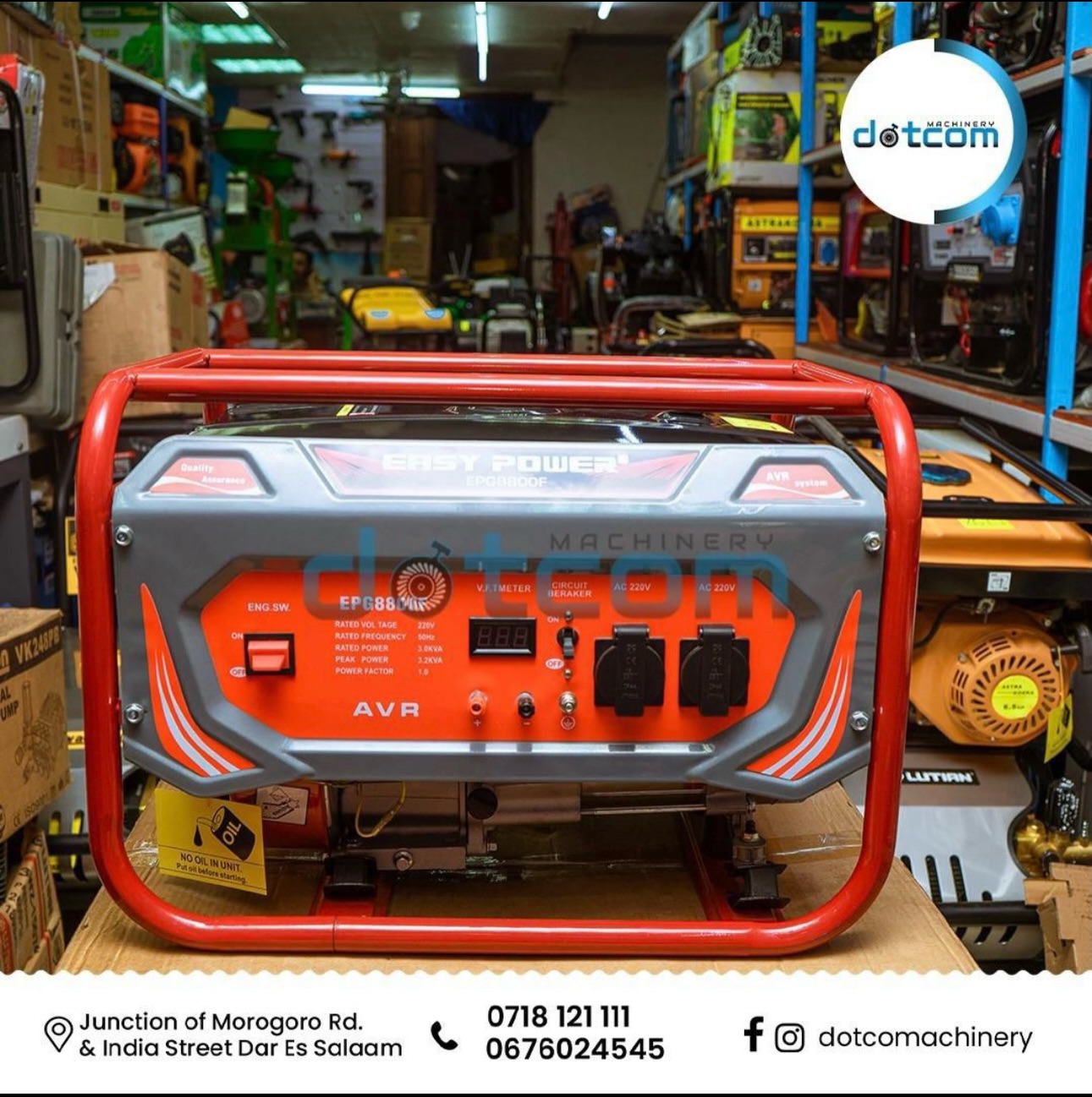 Dotcom - EASY POWER GENERATOR Hii ni Generator ya petrol na unawasha ...