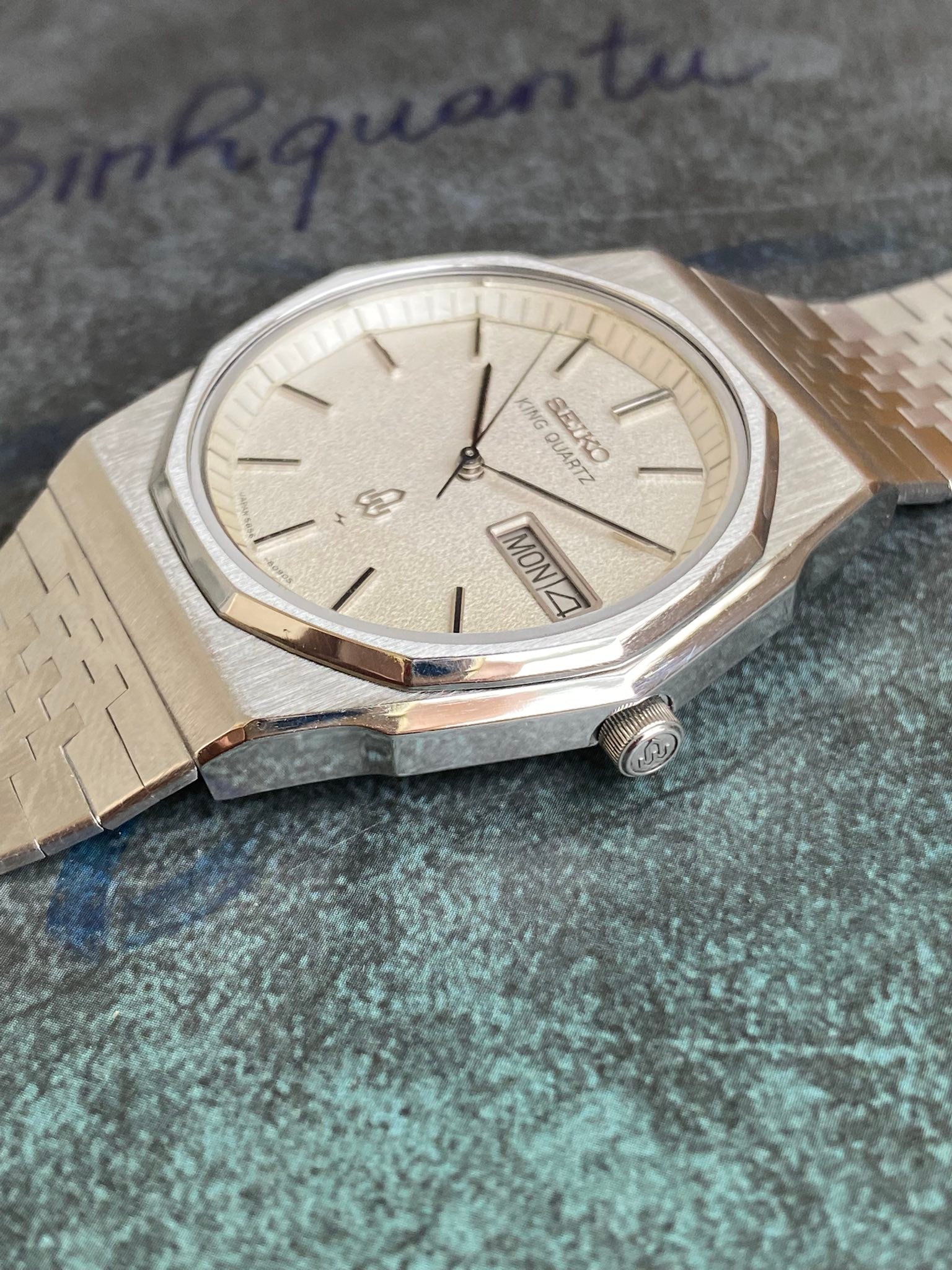 Seiko King Quartz 5856-8080 white dial ❤️❤️❤️