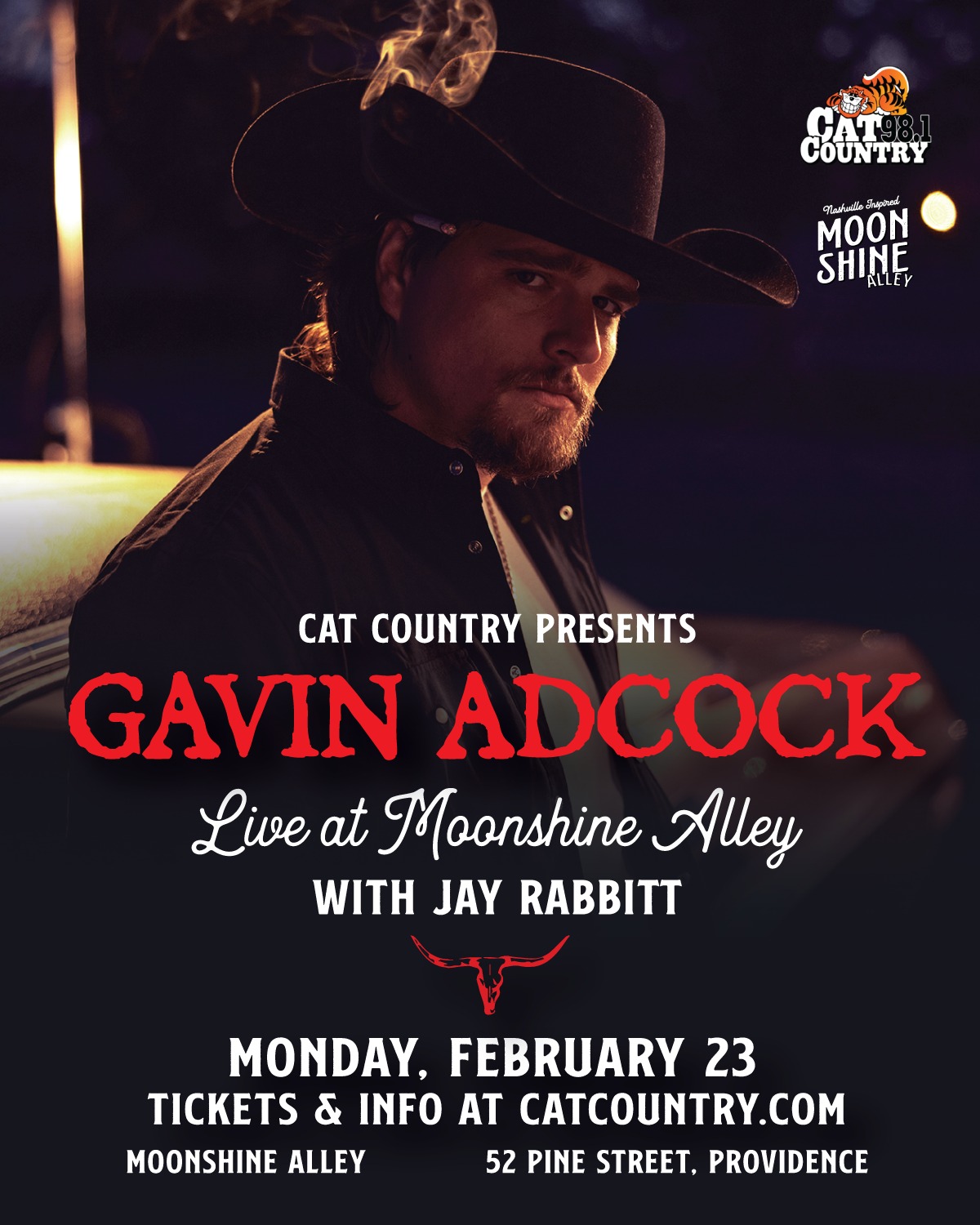 🚨 Concert Announcement! 🚨 Gavin Adcock is coming to Moonshine