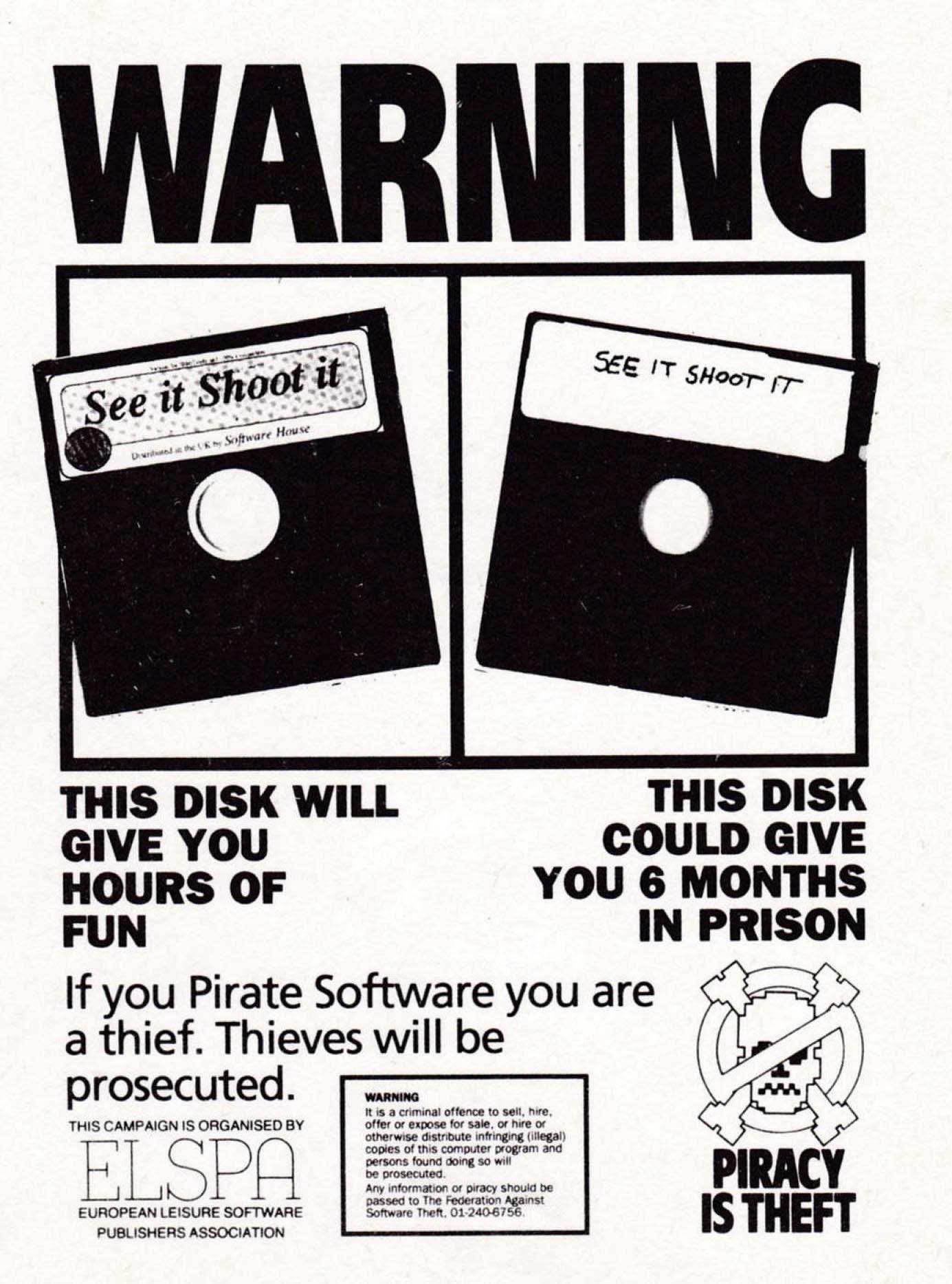 Scare tactics… #retrogaming #retrogames #piracy #videogames