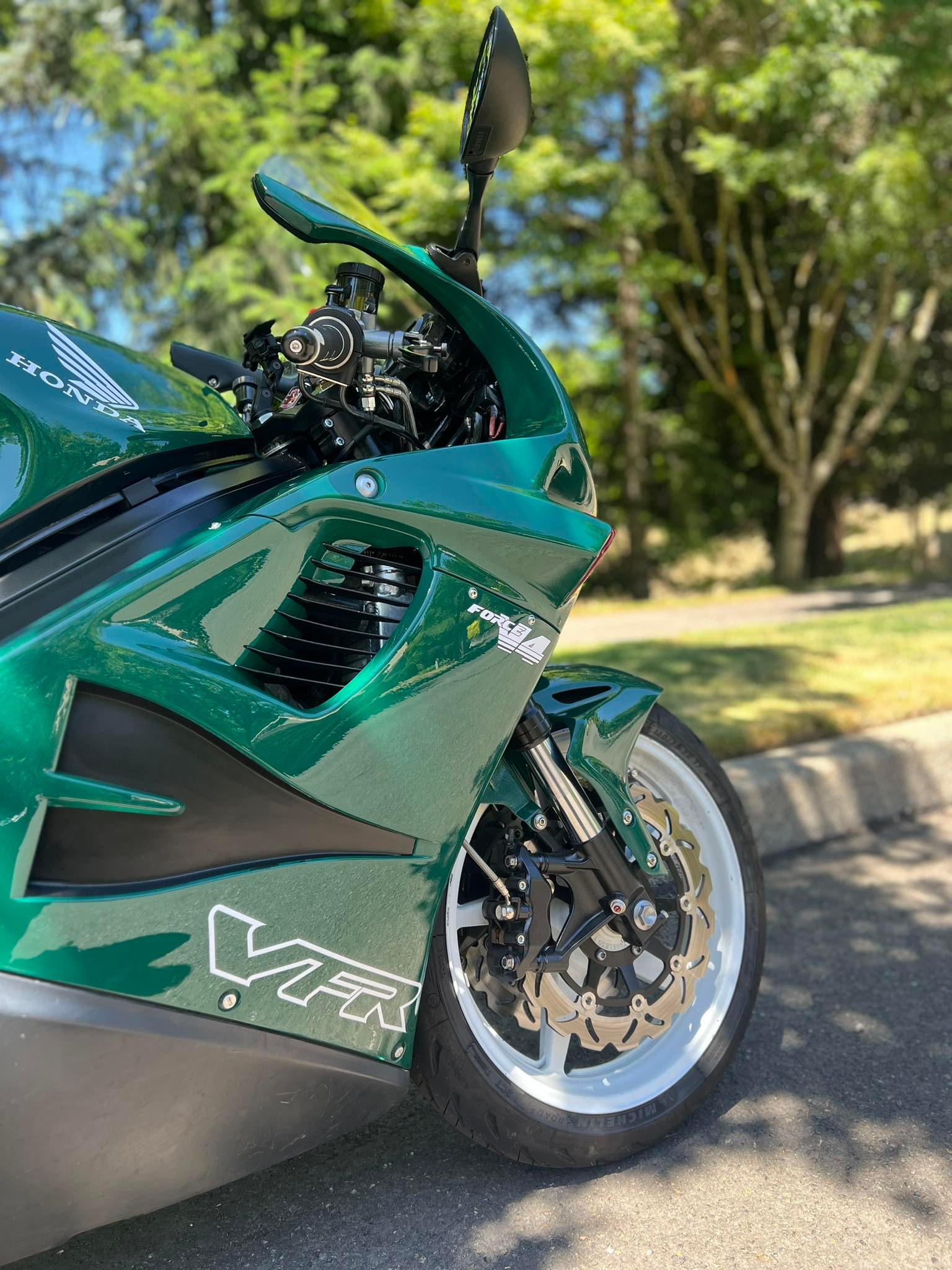 Restored 1997 VFR750 with custom parts