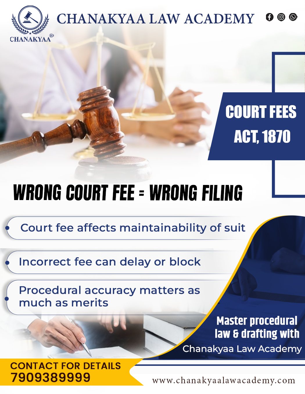 Chanakyaa - COURT FEES ACT, 1870 | Know the Rule ⚖️ An incorrect court ...