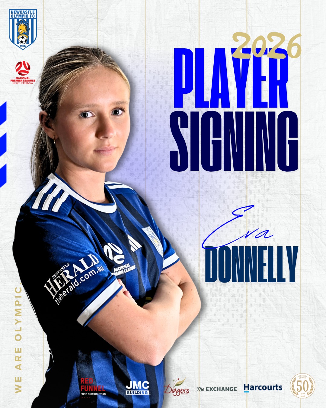 Newcastle - Eva Donnelly joins Olympic. We are delighted to welcome Eva ...