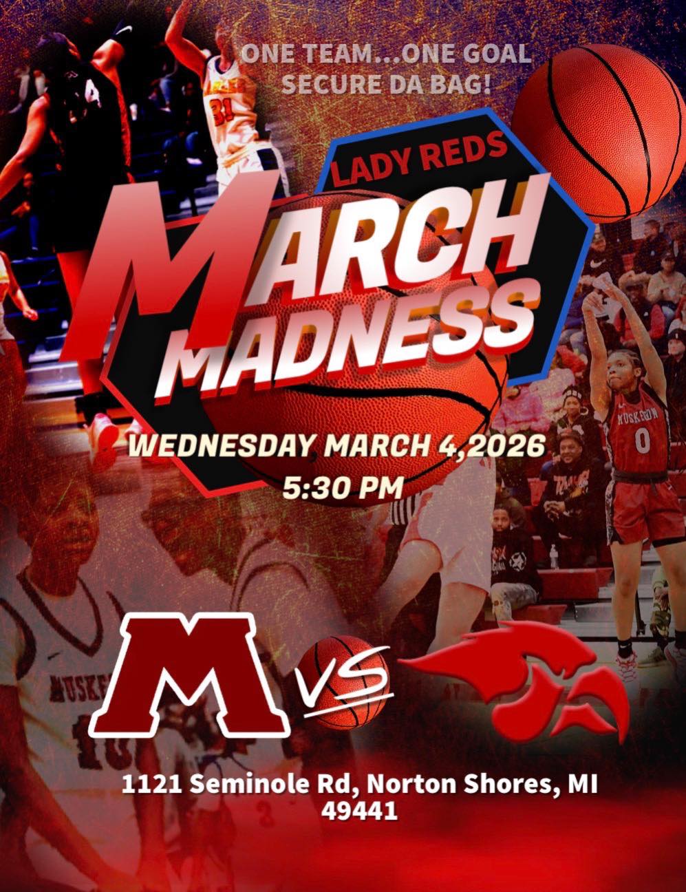 🏀🔥 IT’S PLAYOFF TIME, LADY... - Muskegon Lady Reds Basketball | Facebook