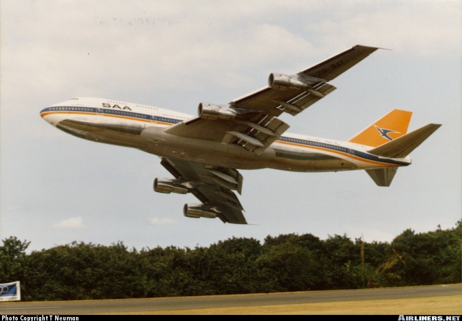 ERA COME OGGI 21 LUGLIO 1990 Il Boeing 747-344 di South African