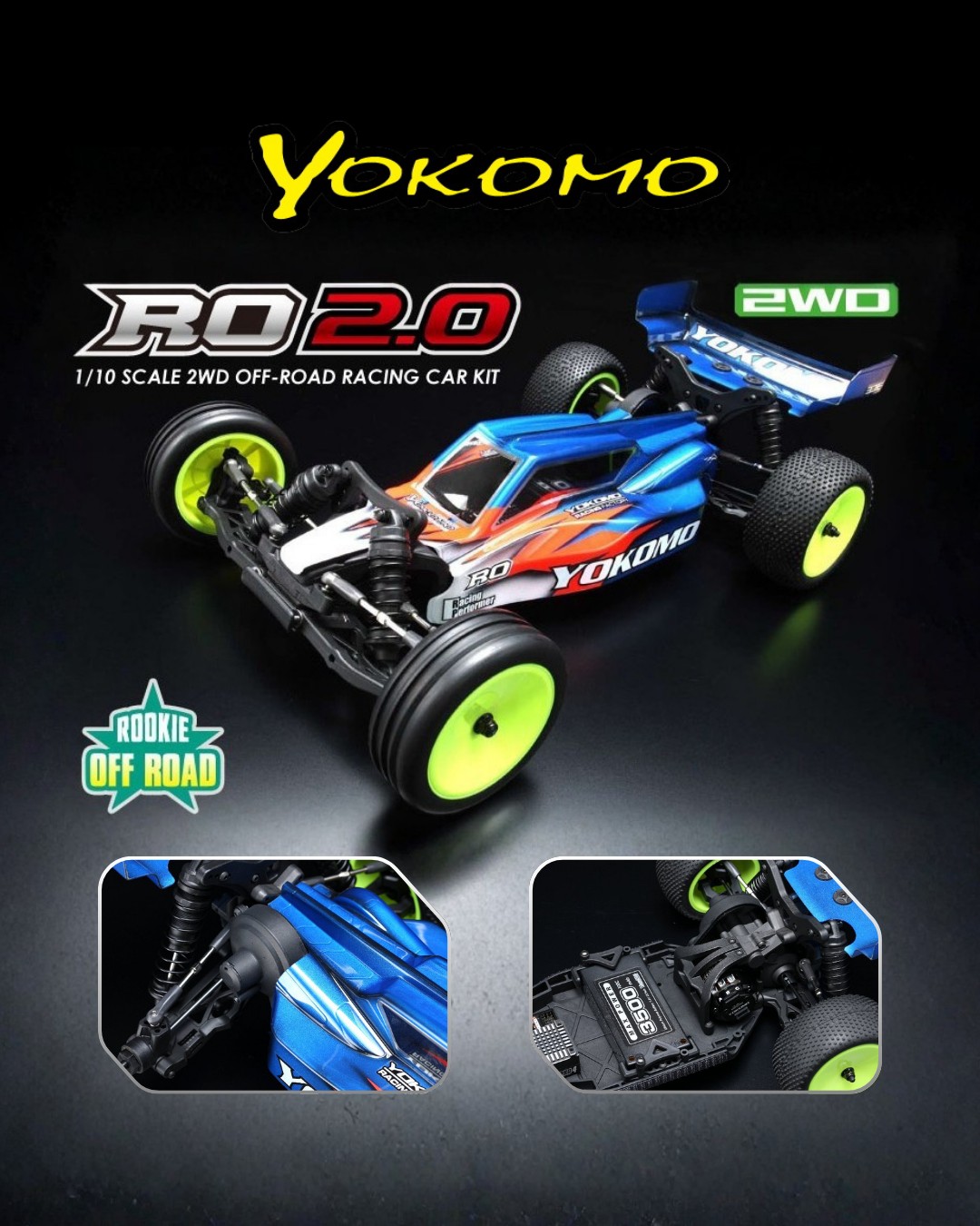 New Pre Order from Yokomo: Rookie Off Road RO2.0 Assembly Kit
