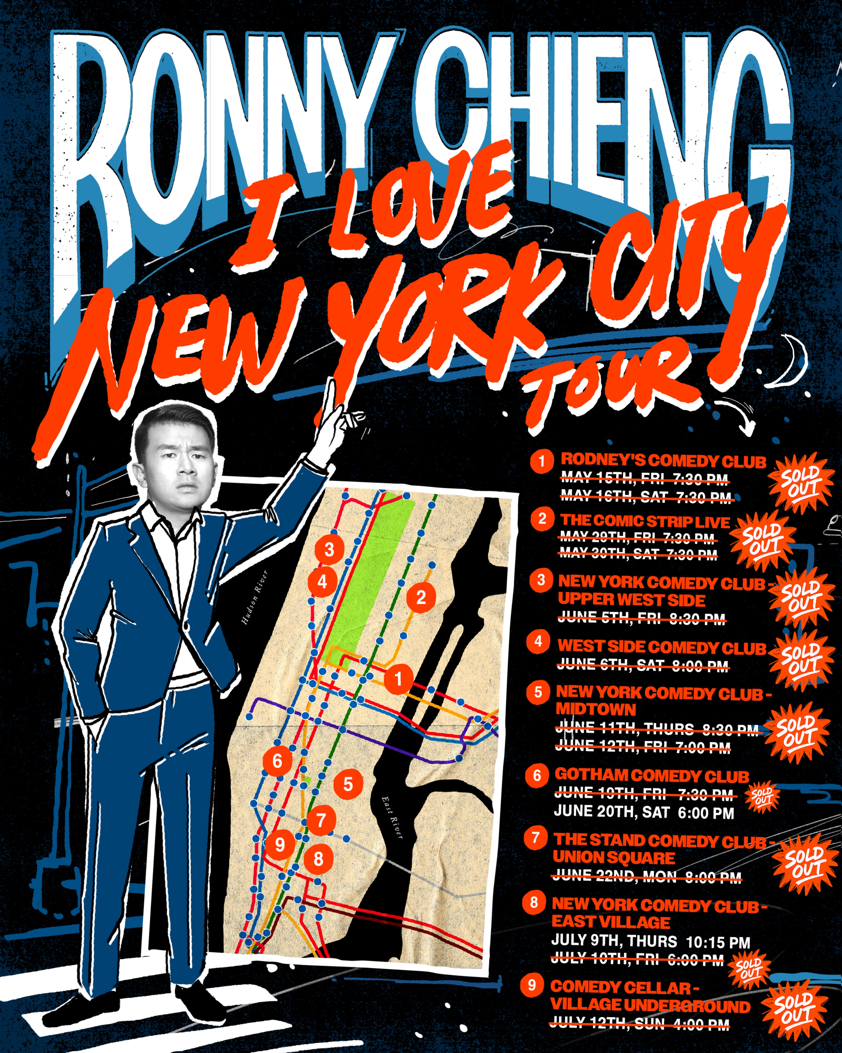 I Love New York City Comedy Club headlining tour!