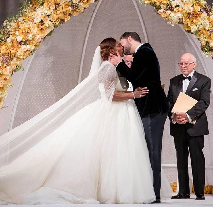 See Serena Williams' wedding dress photos