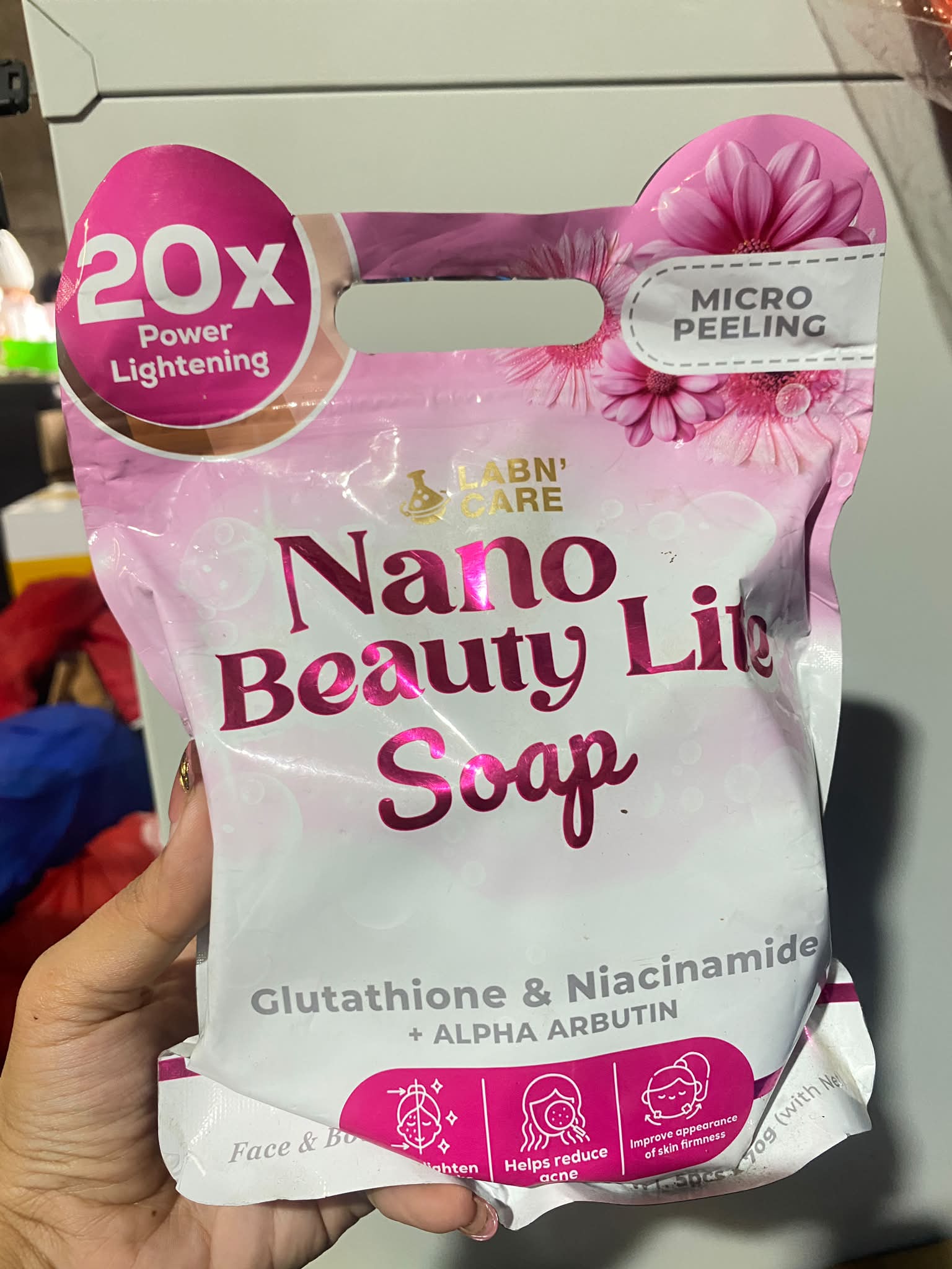 glutathione snail white acne Nano Lite Beauty Soap with & Niacinamide at ZZINA Super Bodega Valencia beauté naturelle