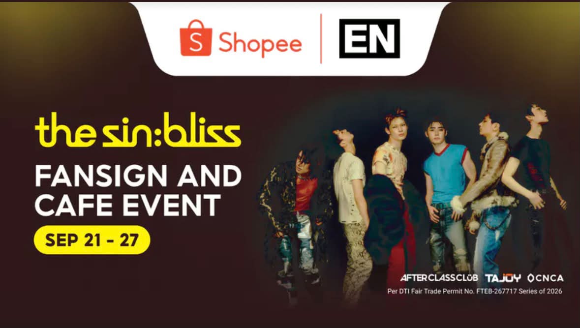 SHOPEE X ENHYPEN - THE SIN: BLISS FANSIGN AND CAFE EVENT 🧡 BUY