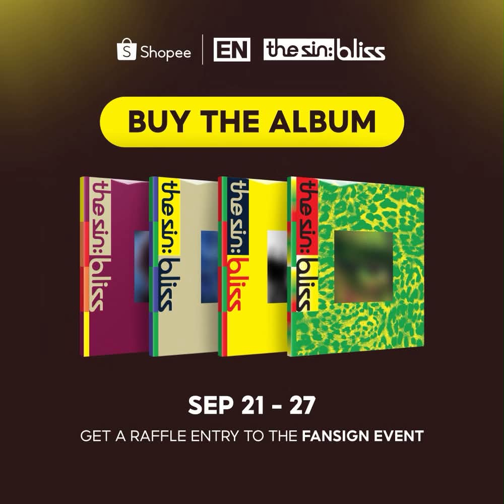 SHOPEE X ENHYPEN - THE SIN: BLISS FANSIGN AND CAFE EVENT 🧡 BUY
