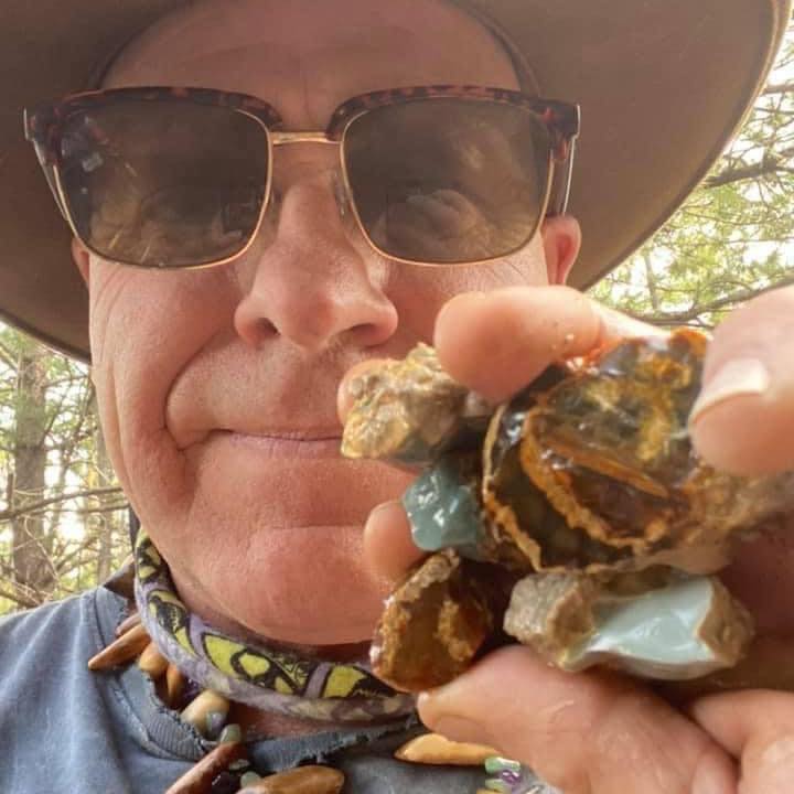 Another awesome pair of Perry's Landing finds! 🟢 Unakite with its ...
