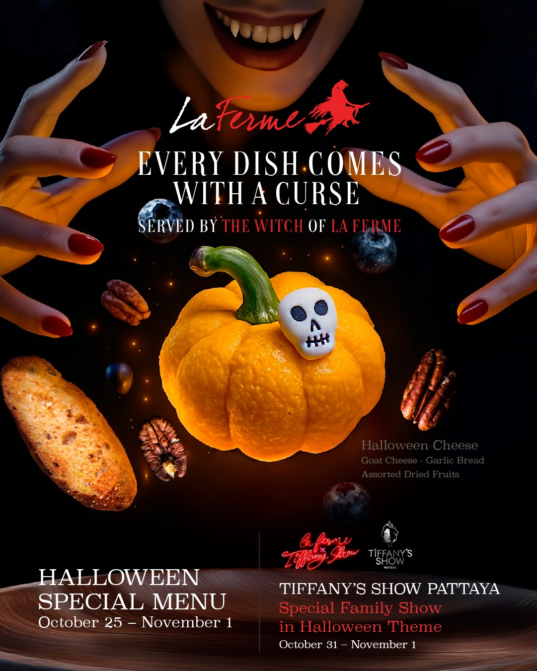 🎃 Every Dish Comes With a Curse. Dare... - La Ferme Pattaya | Facebook