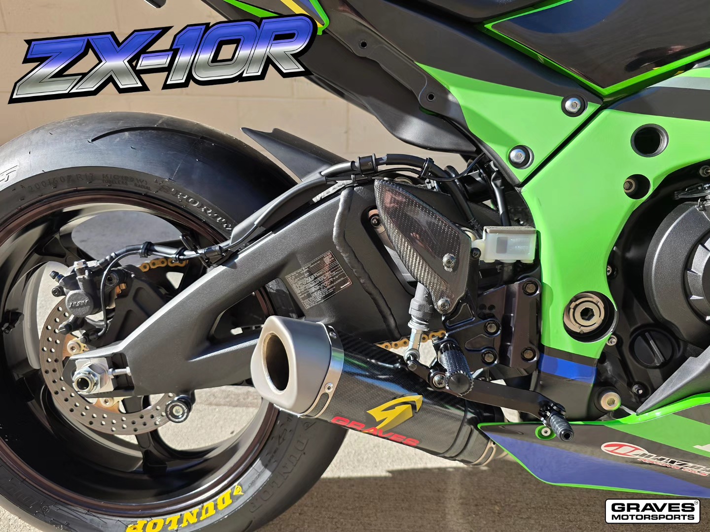 コマンド Graves Motorsports adjustable rearsets for Kawasaki ZX-10R/ZX-10RR