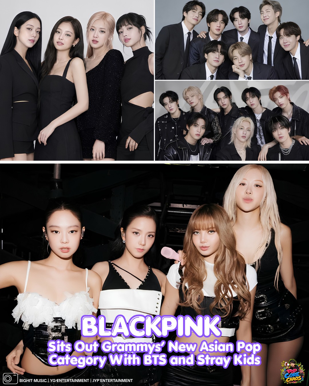 Blackpink sits out Grammys new Asian pop category with BTS