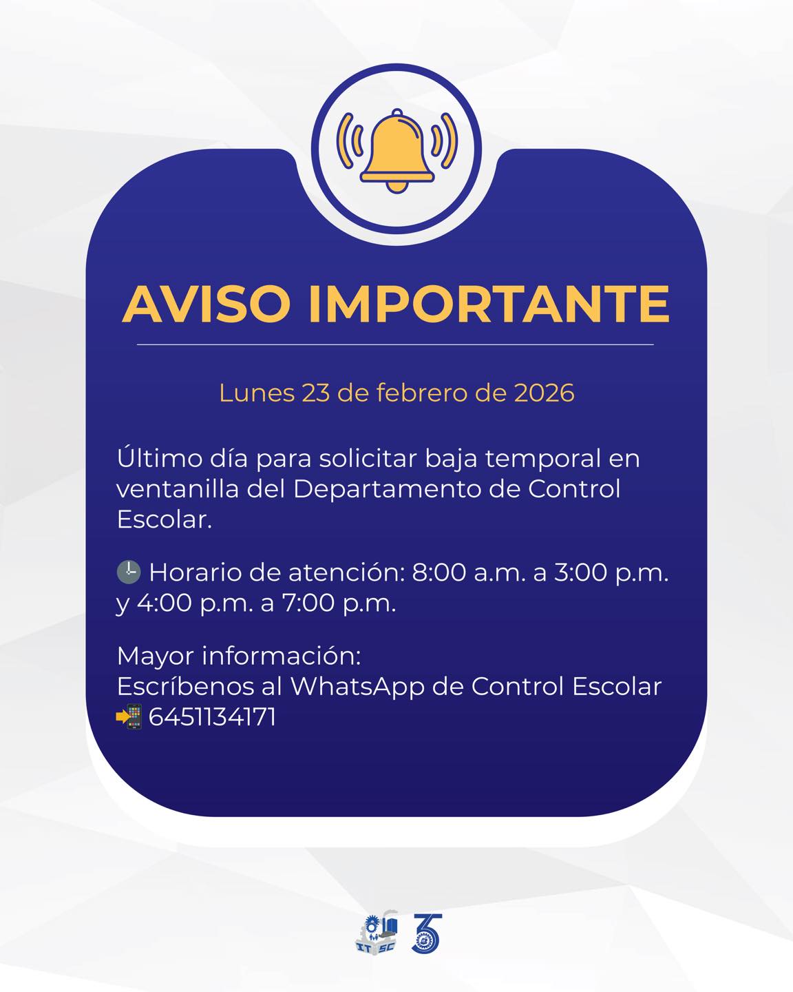 Tecnm - ¡Atención estudiantes! Se les informa que el 23 de febrero de ...