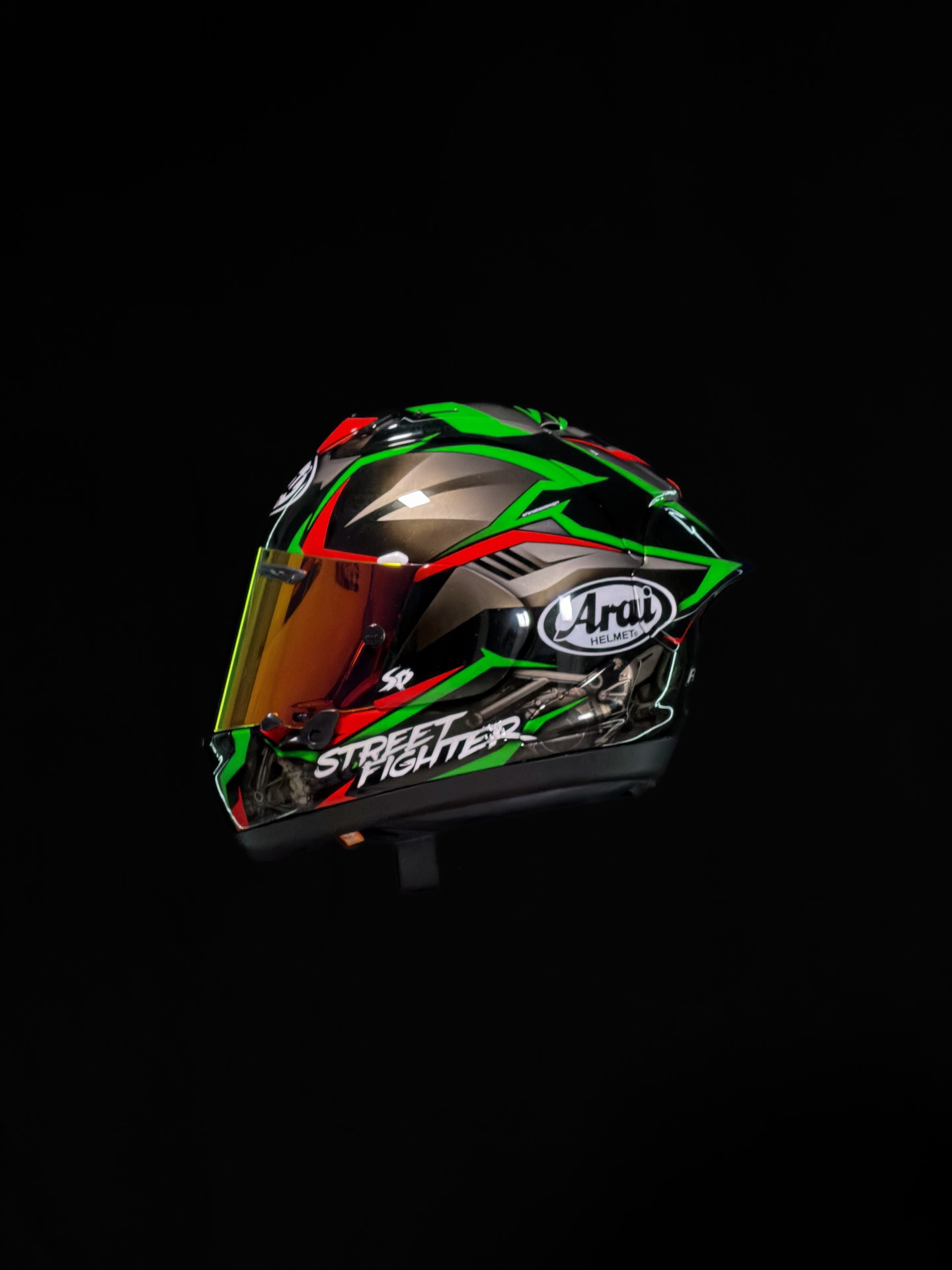 🏍️🟢 A custom Kawasaki theme x Arai RX-7X 🇯🇵 helmet. For