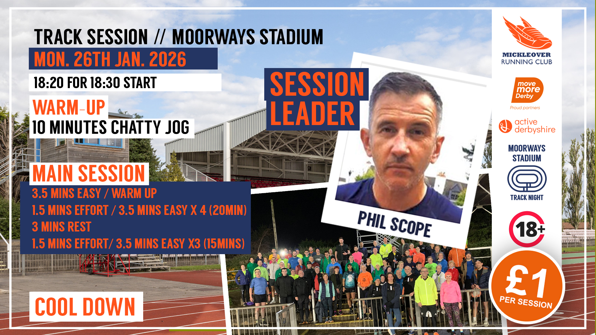 Track session - Moorways Stadium... - Mickleover Running Club | Facebook