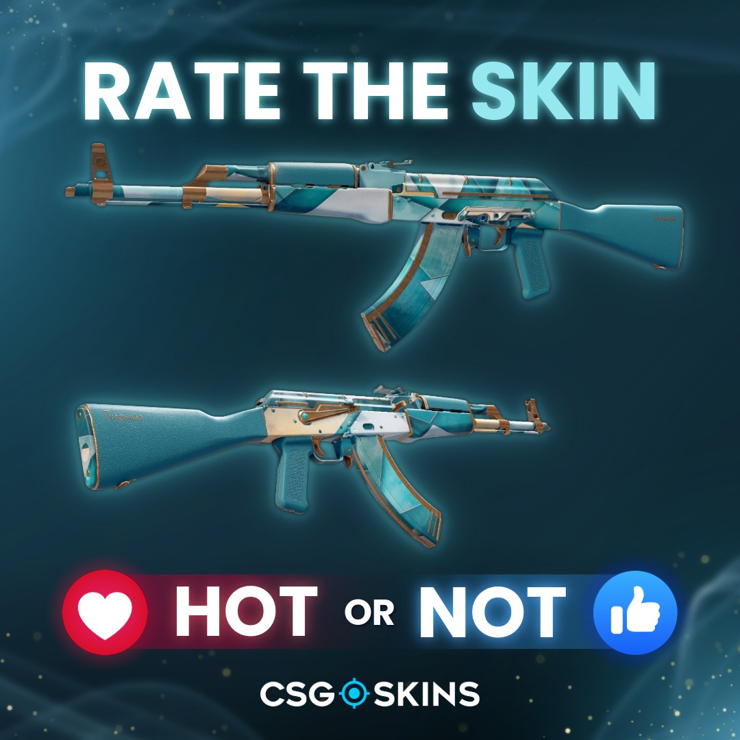 CSGO-SKINS.COM - AK-47 | Turquoise 🩵 What do you think? Vote by ...