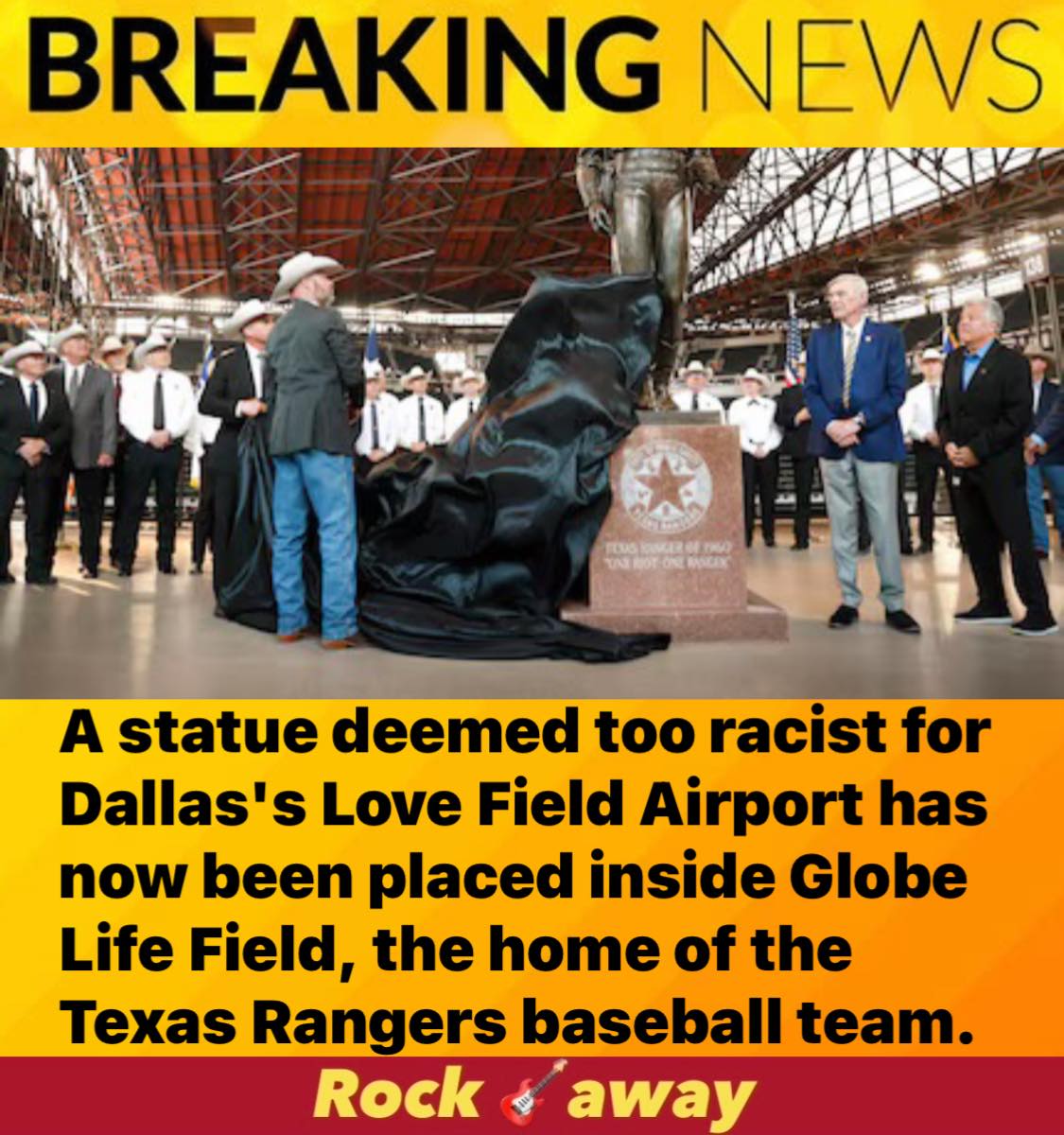 Rockaway - BREAKING: Racist Statue Moved From Major Airport To Ballpark ...