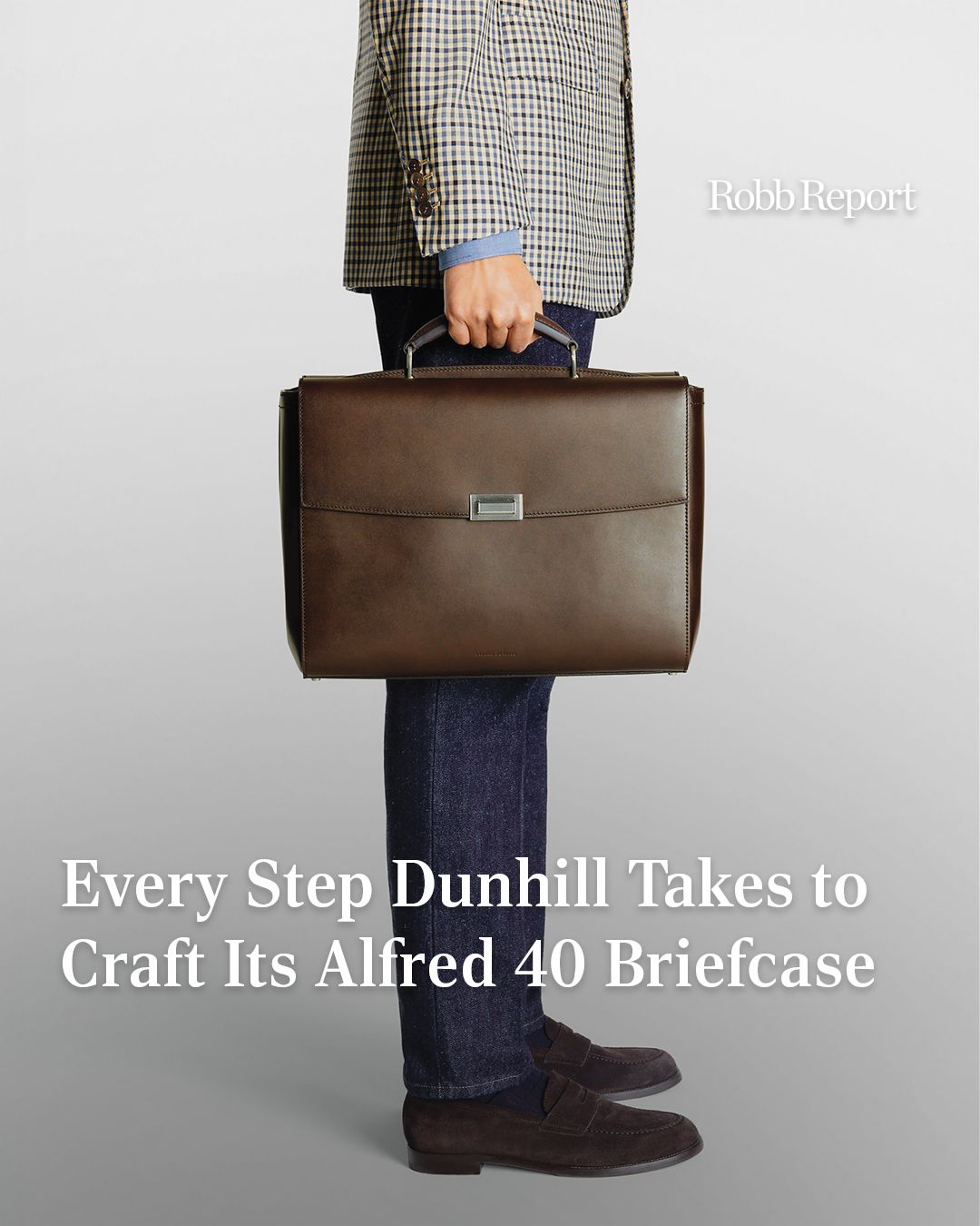 Dunhill's Alfred 40 briefcase may look understated, but making one