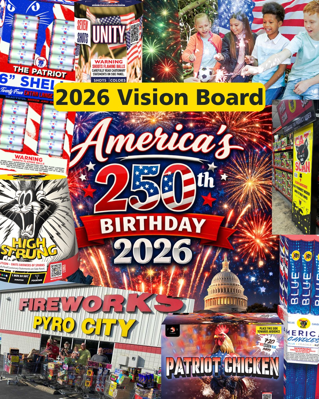 Pyro - Our vision for 2026? One word: Legendary 🔥 #2026 #America250 # ...