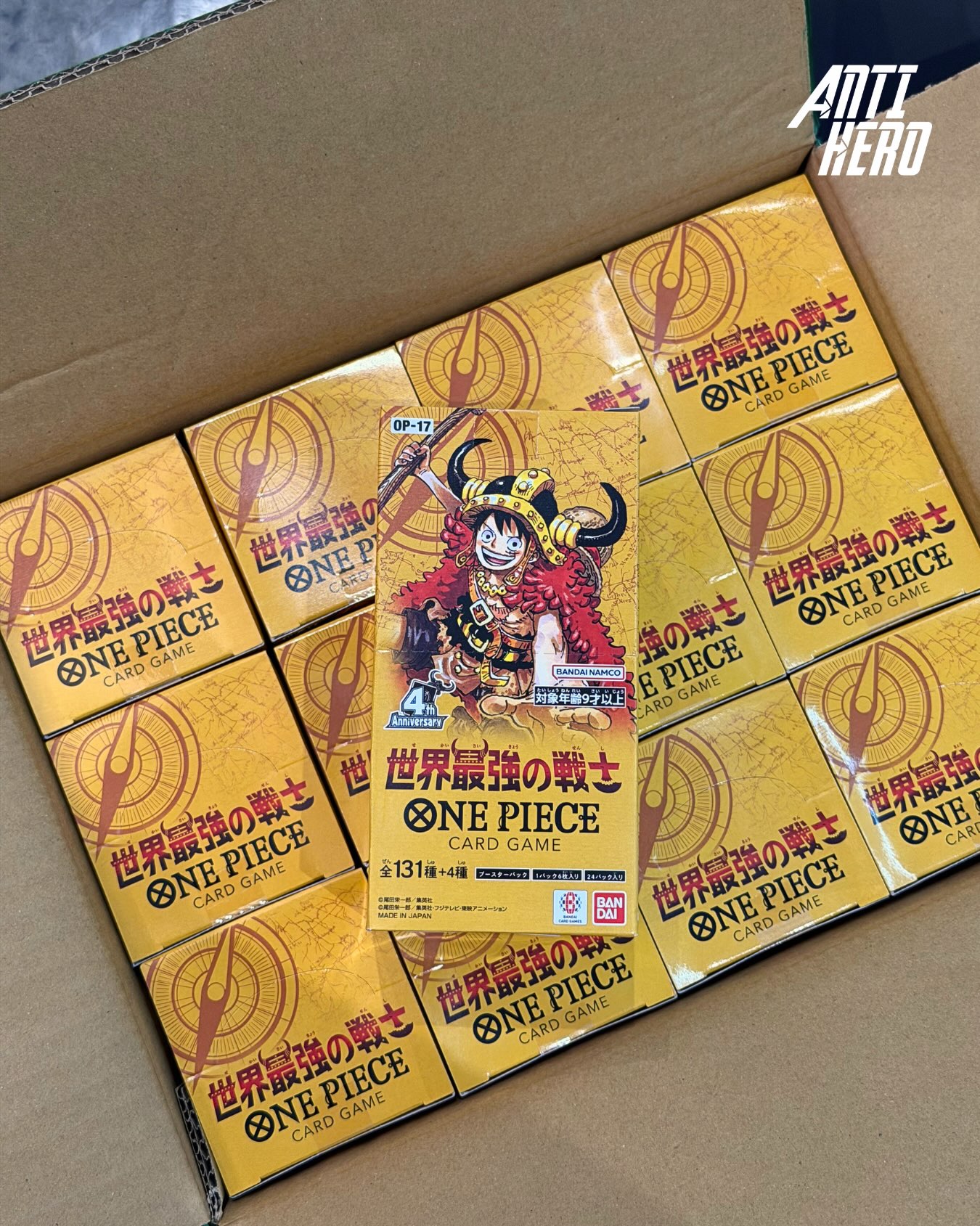 The Worlds's Strongest Warrior OP-17 JP booster box now available