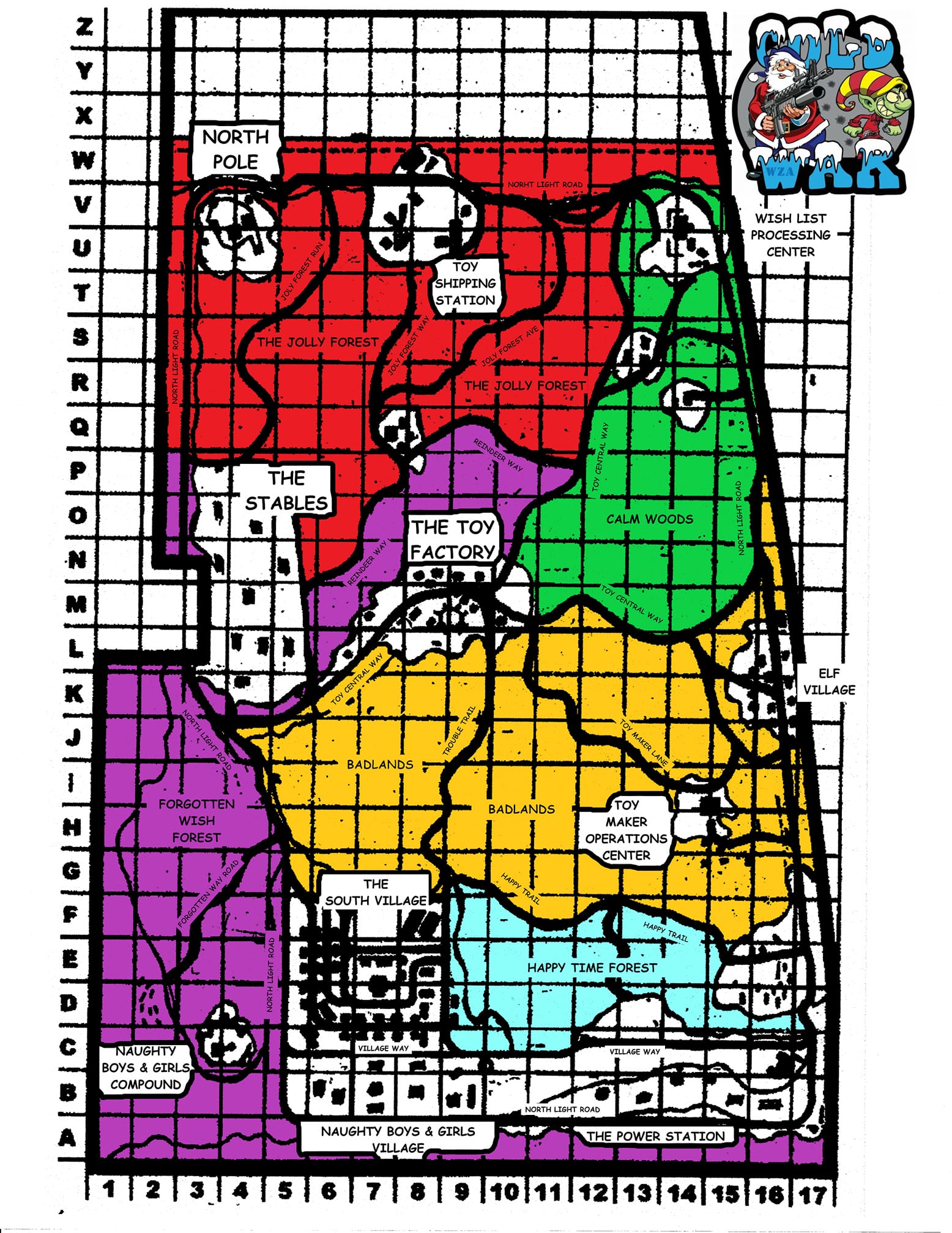 MAP COLORED CHART DEFINITIONS RED: THE... - War Zone Airsoft | Facebook