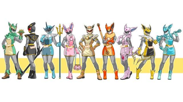 Meet the Eevee Super Sentai! Pokémon X... - Henshin Infinity | Facebook